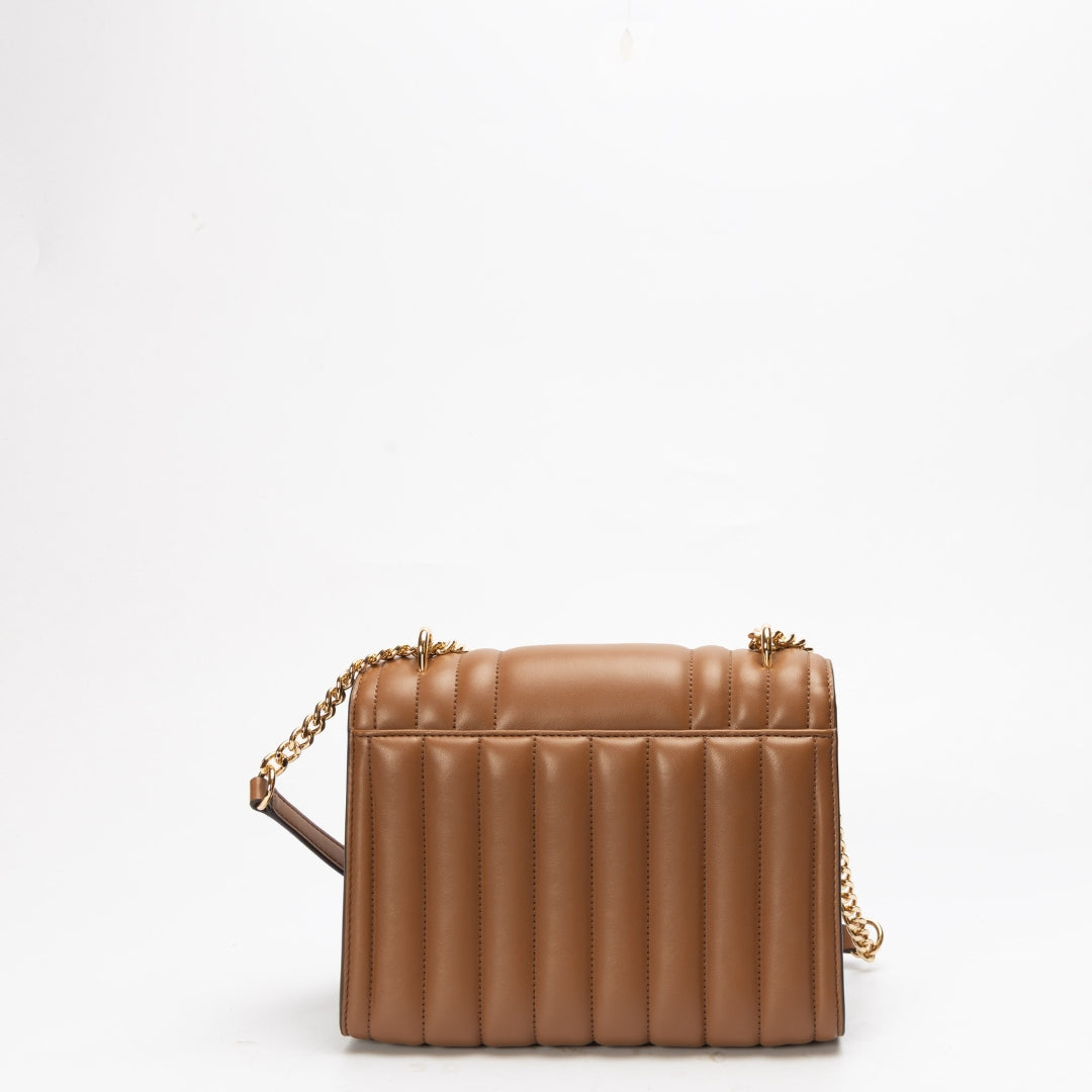 Michael Kors Brown Whitney Quilted Shoulder Bag