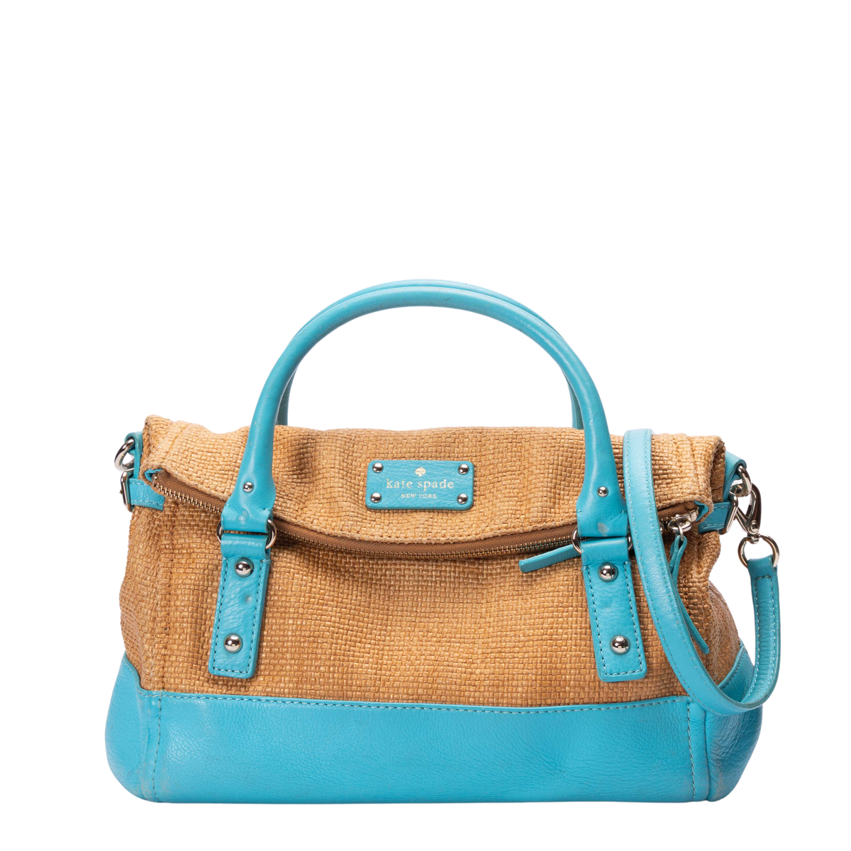 Kate Spade Straw Leslie Convertible Bag