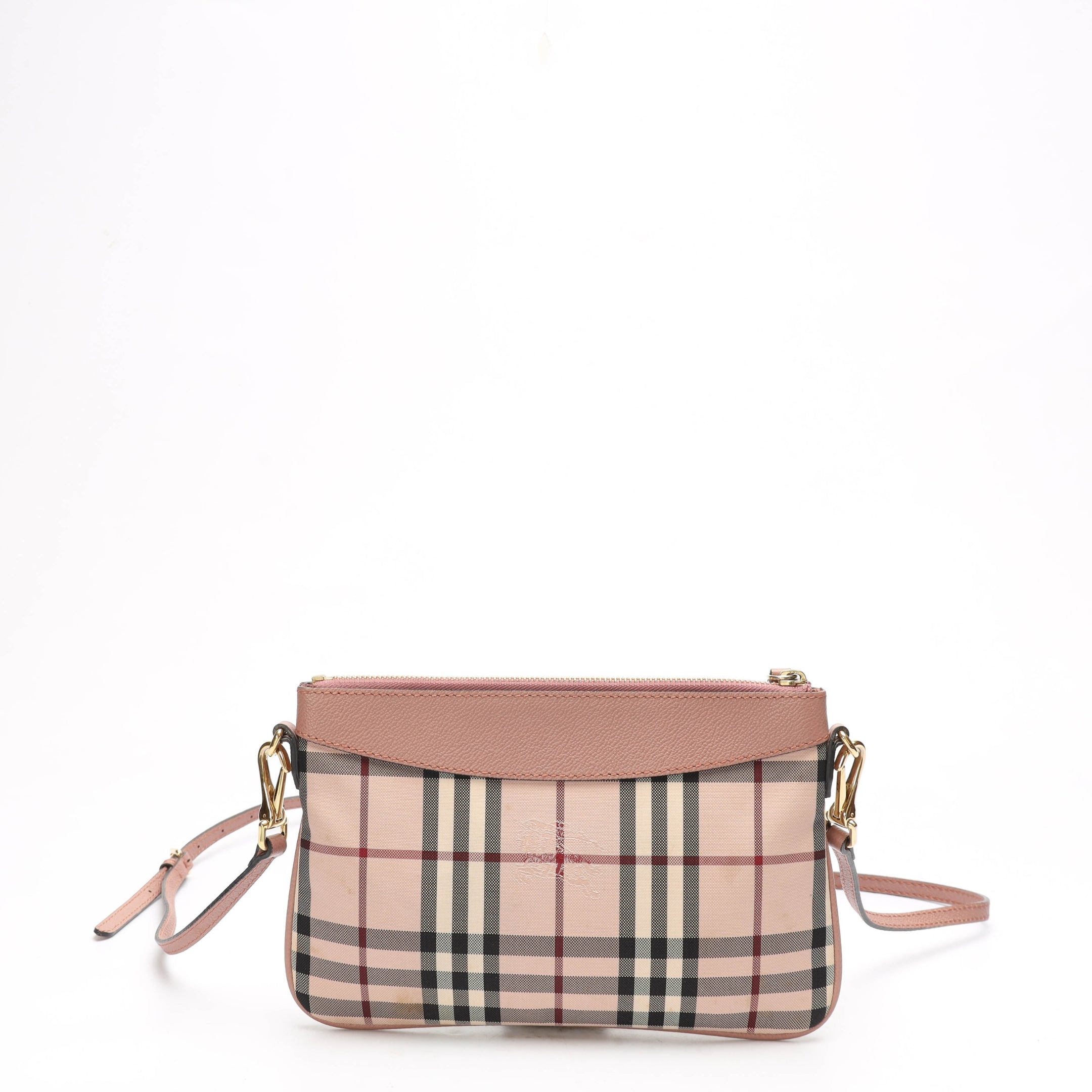 Burberry Pink House Check Crossbody Bag