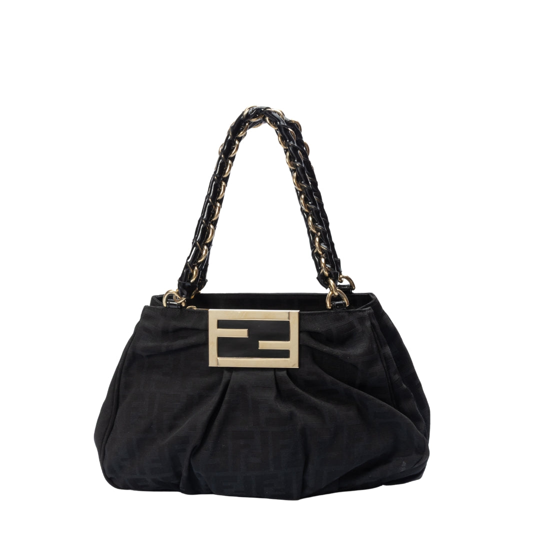 Fendi Zucca Mia Chain Shoulder Bag