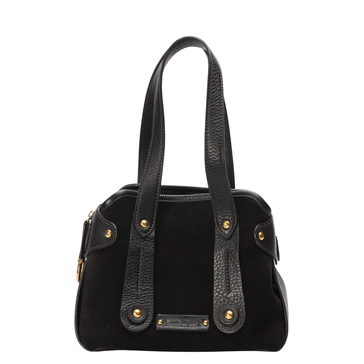Salvatore Ferragamo Suede Leather Shoulder Bag