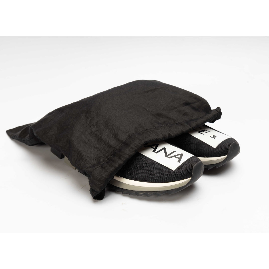 Dolce & Gabbana Black/White Sorrento Slip On Sneakers
