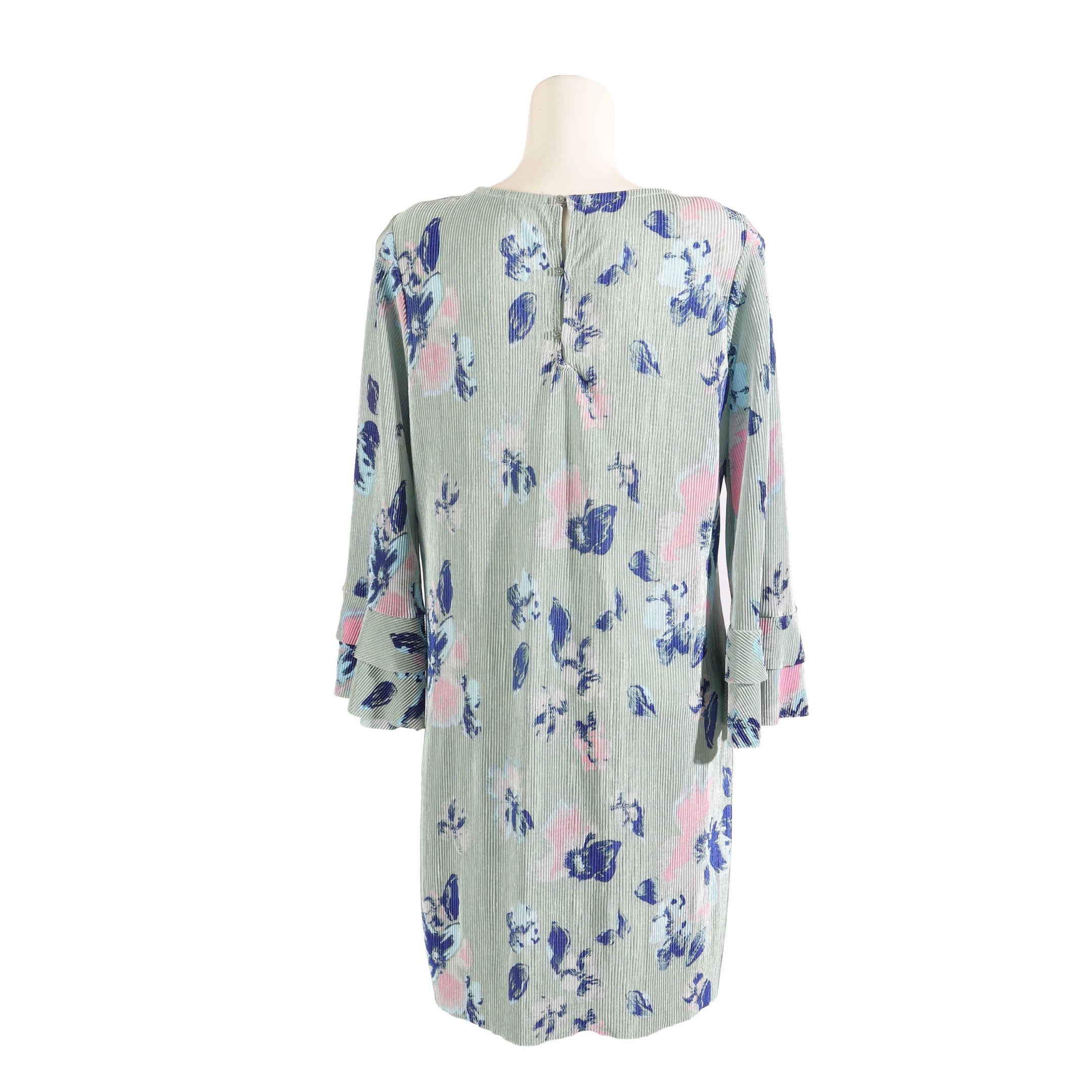 Jacqueline de Yong  Blue Floral Ribbed Dress