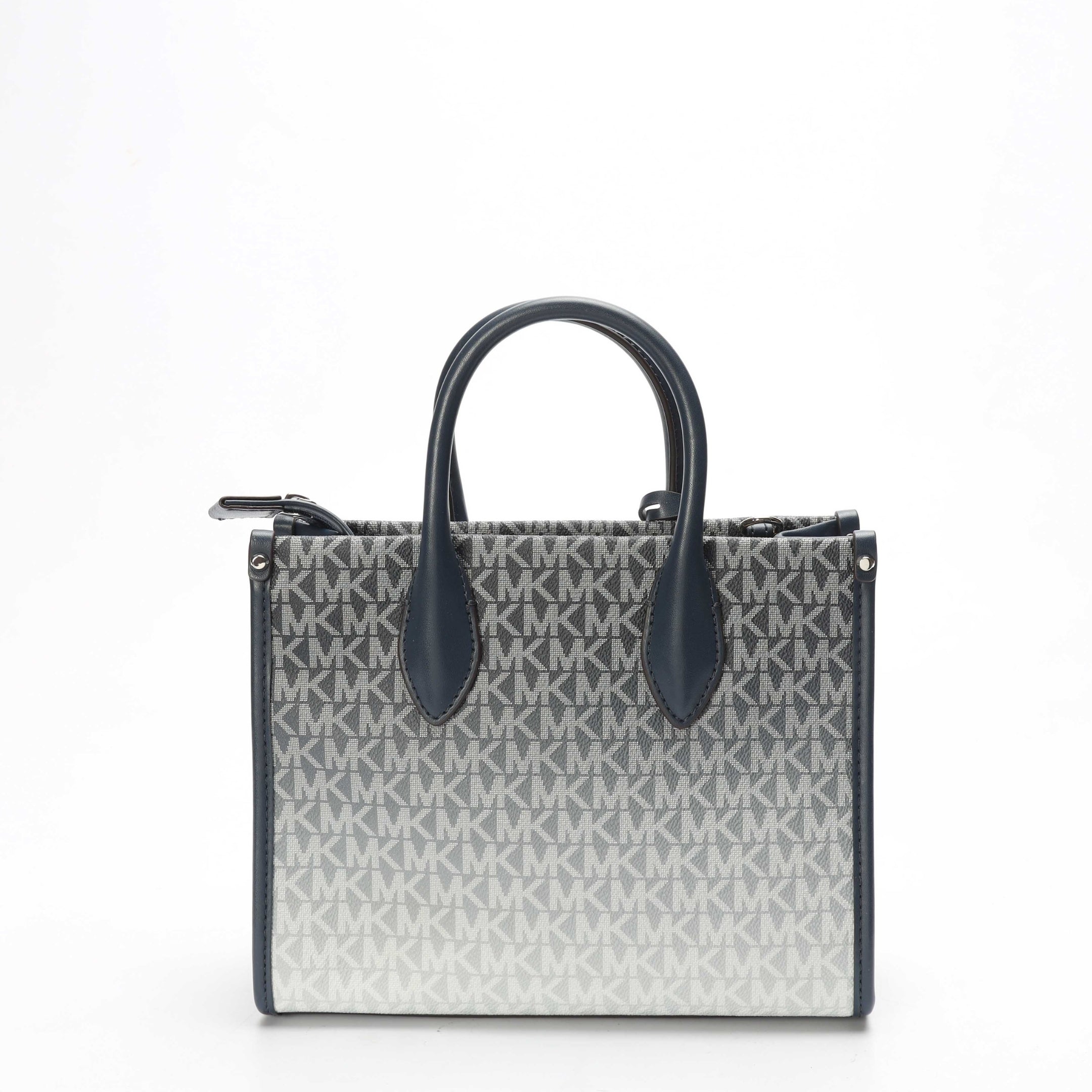 Michael Kors Mirella Navy Ombre Logo Satchel