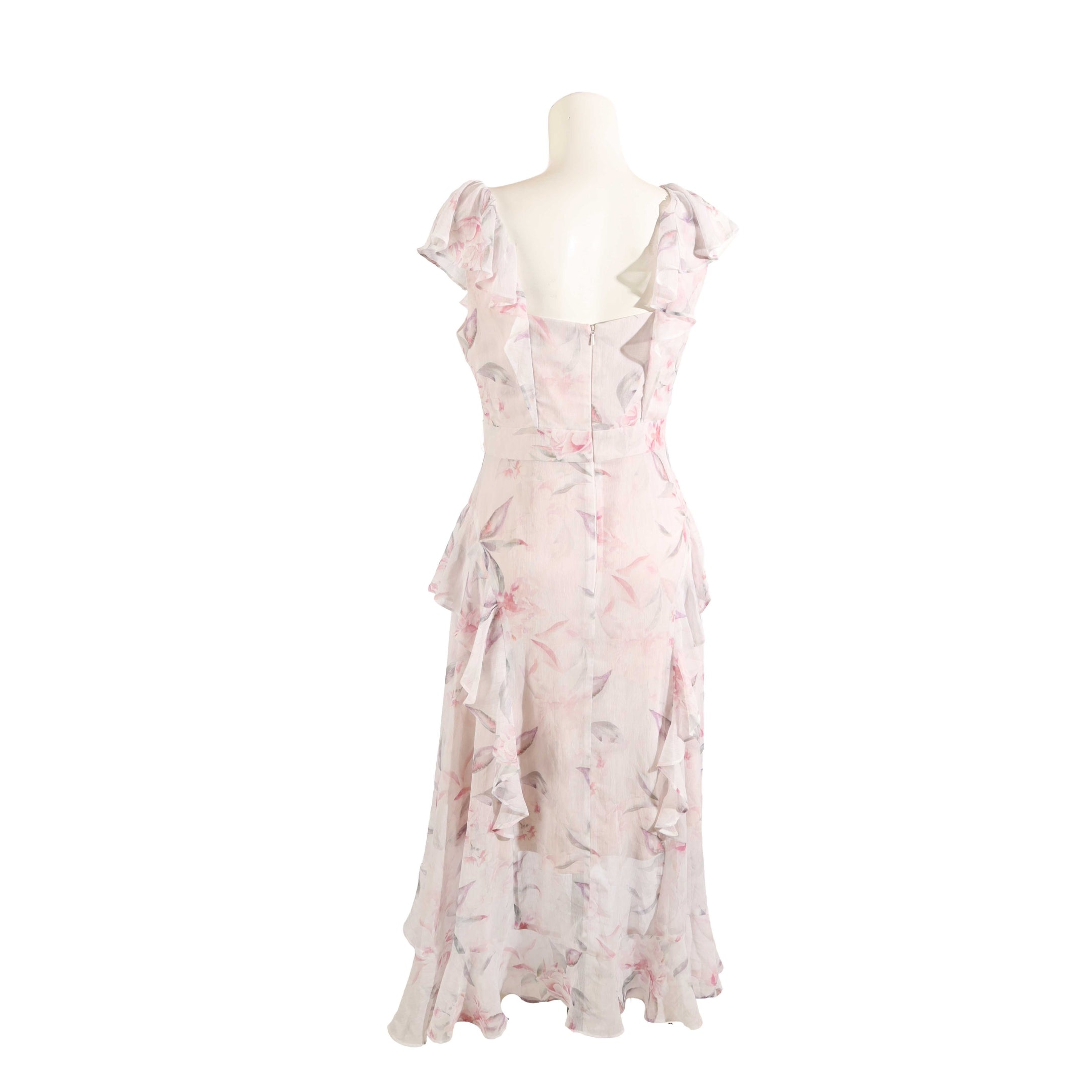 Forever New Stephanie Floral A-line Dress with Ruffles
