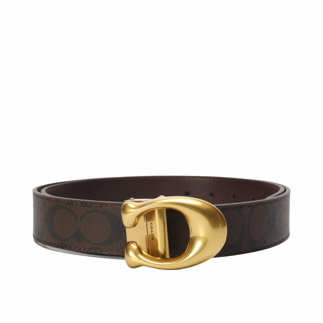 Coach Reversible Signature Canvas Buckle Bet