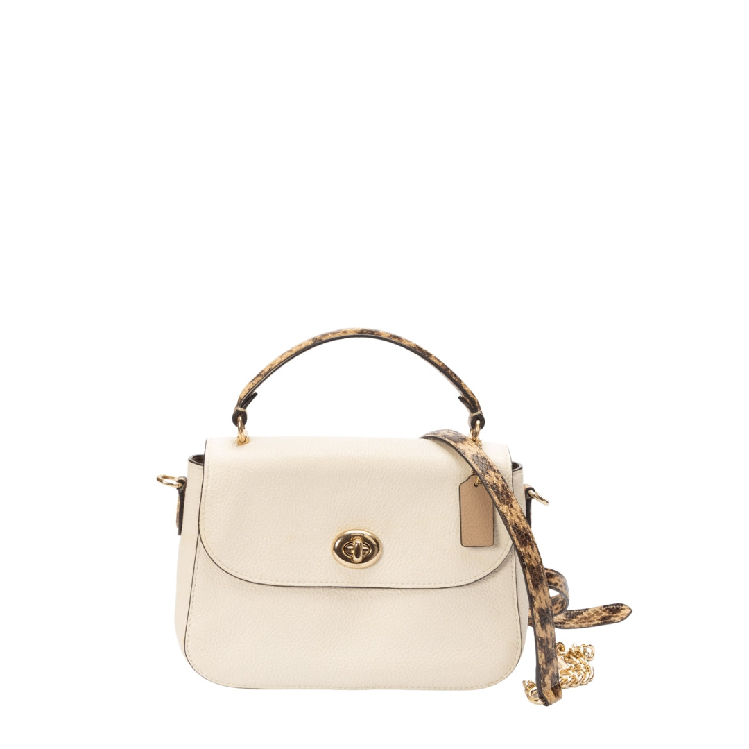 Coach Cream Marlie Convertible Satchel