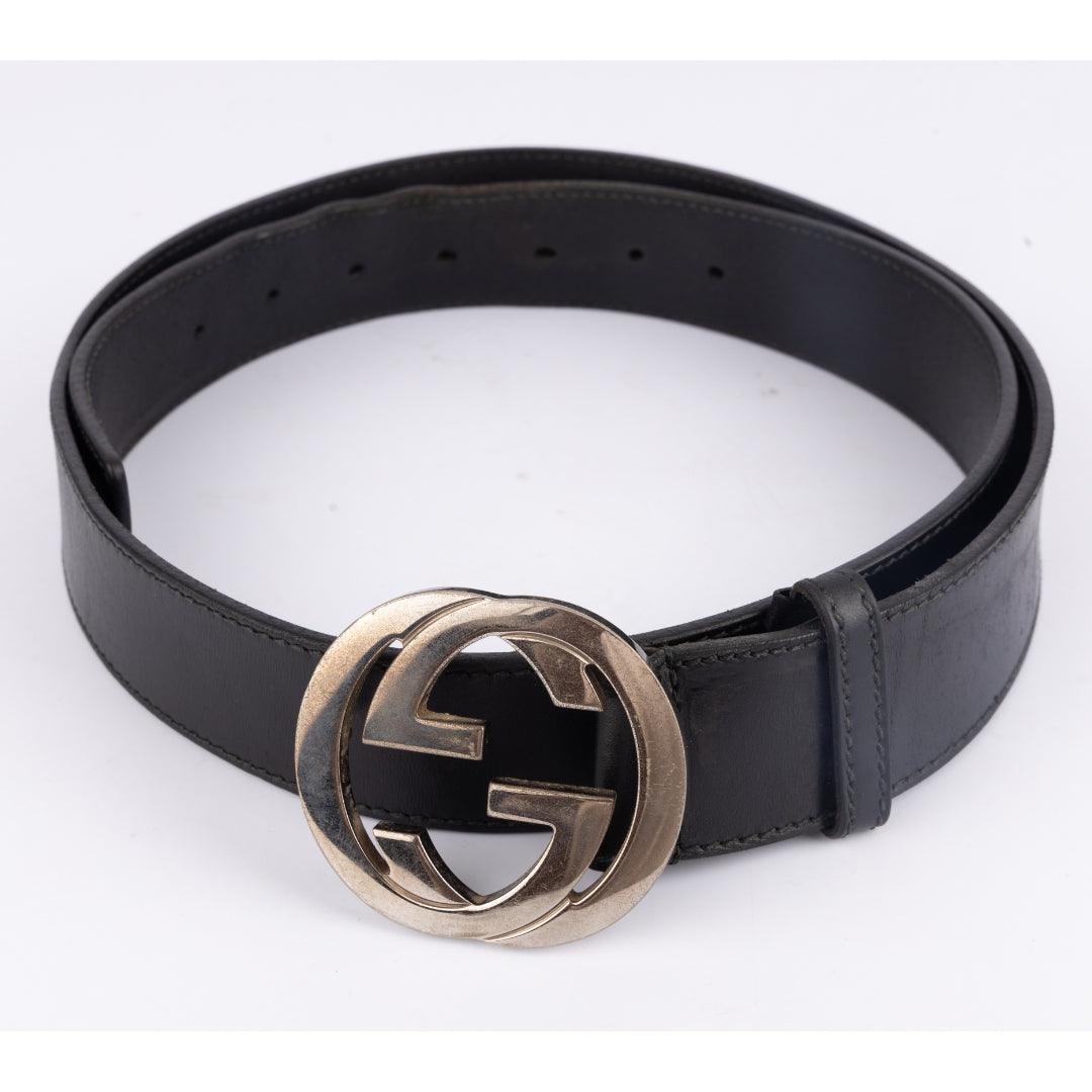 Gucci GG Interlocking Buckle Belt