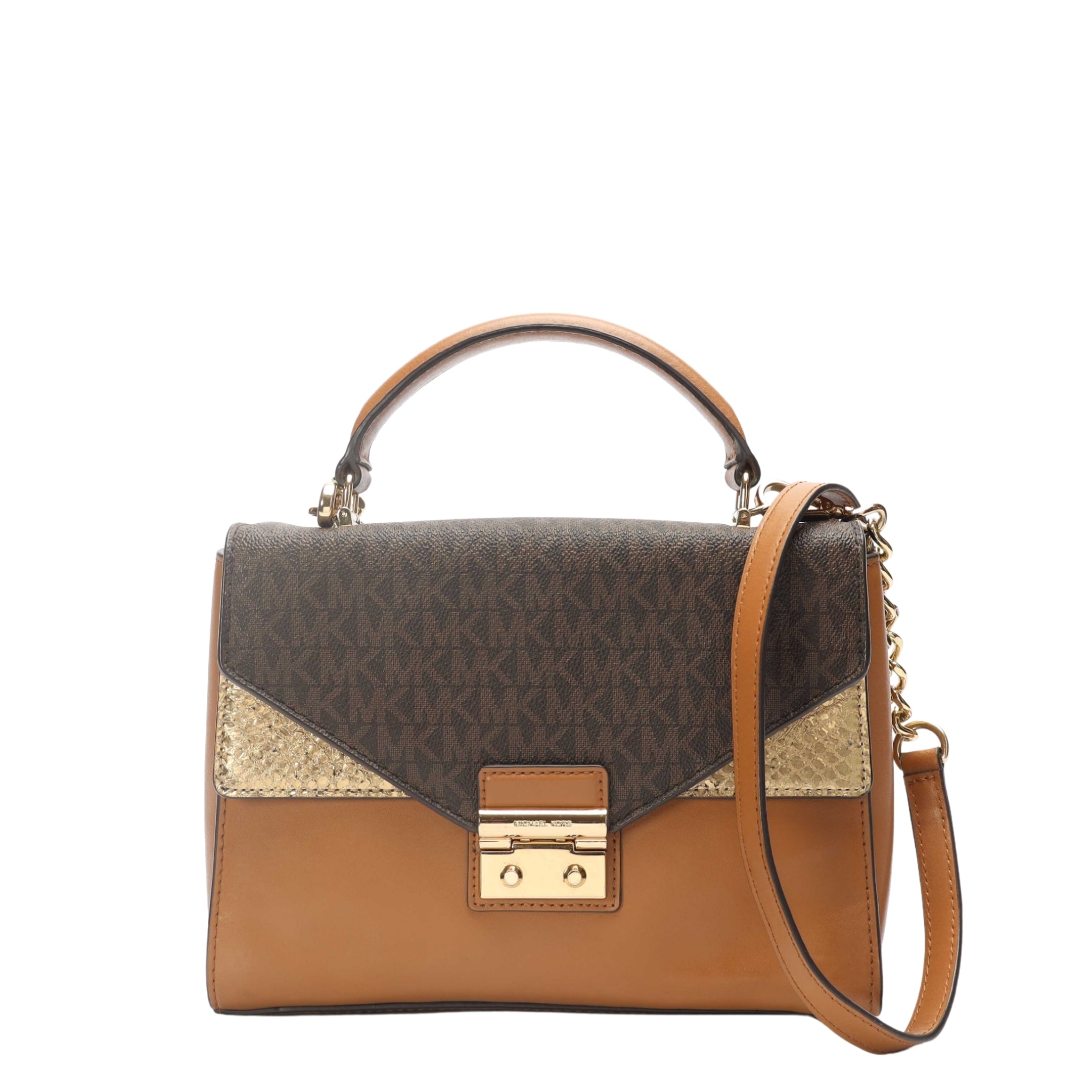 Michael Kors Tricolor Logo Kinsley Satchel
