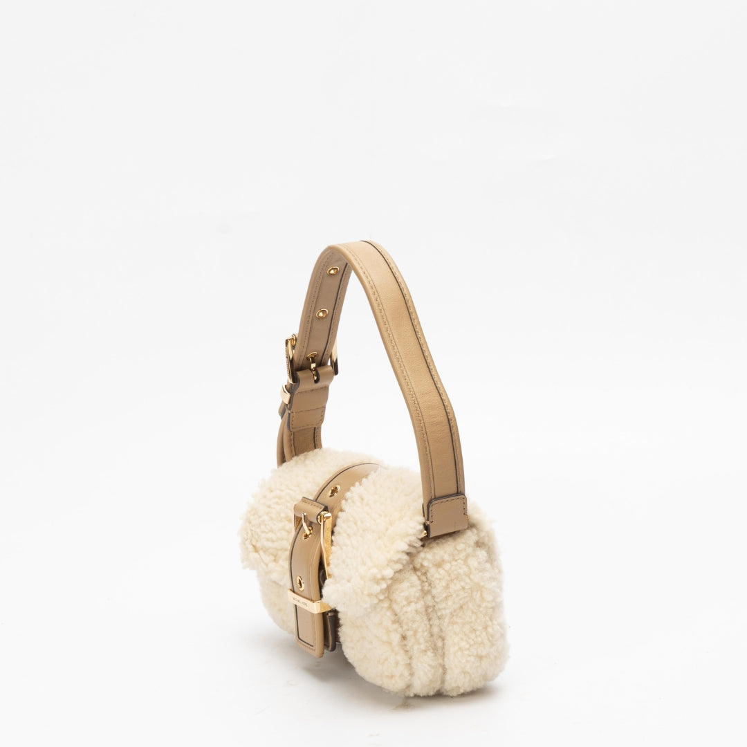 Michael Kors Colby Extra-Small Shearling Shoulder Bag