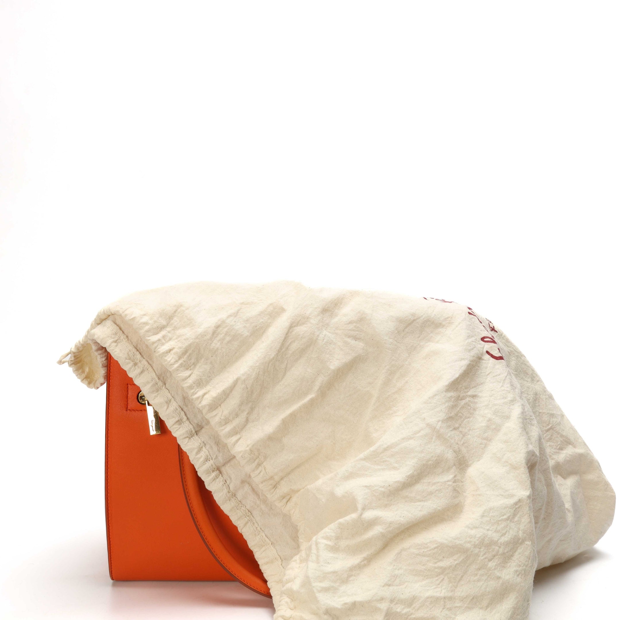 Salvatore Ferragamo Coral Red Gancini Lock Tote