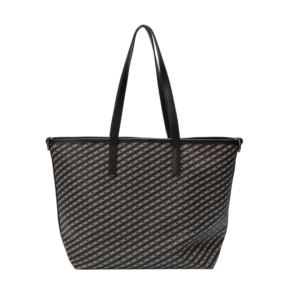Karl Lagerfeld Coverstory Black Monogram Tote