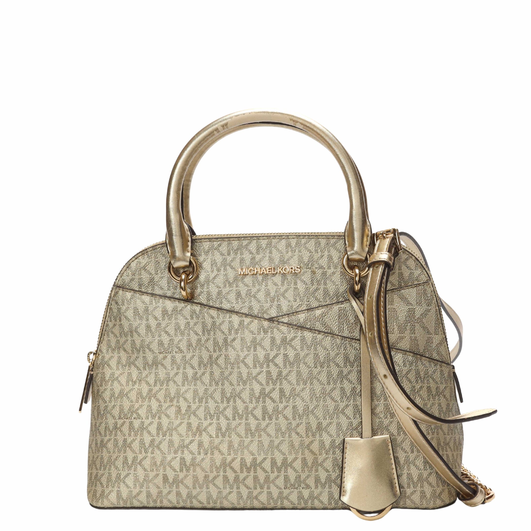 Michael Kors Jet Set Vanilla Logo Dome Satchel