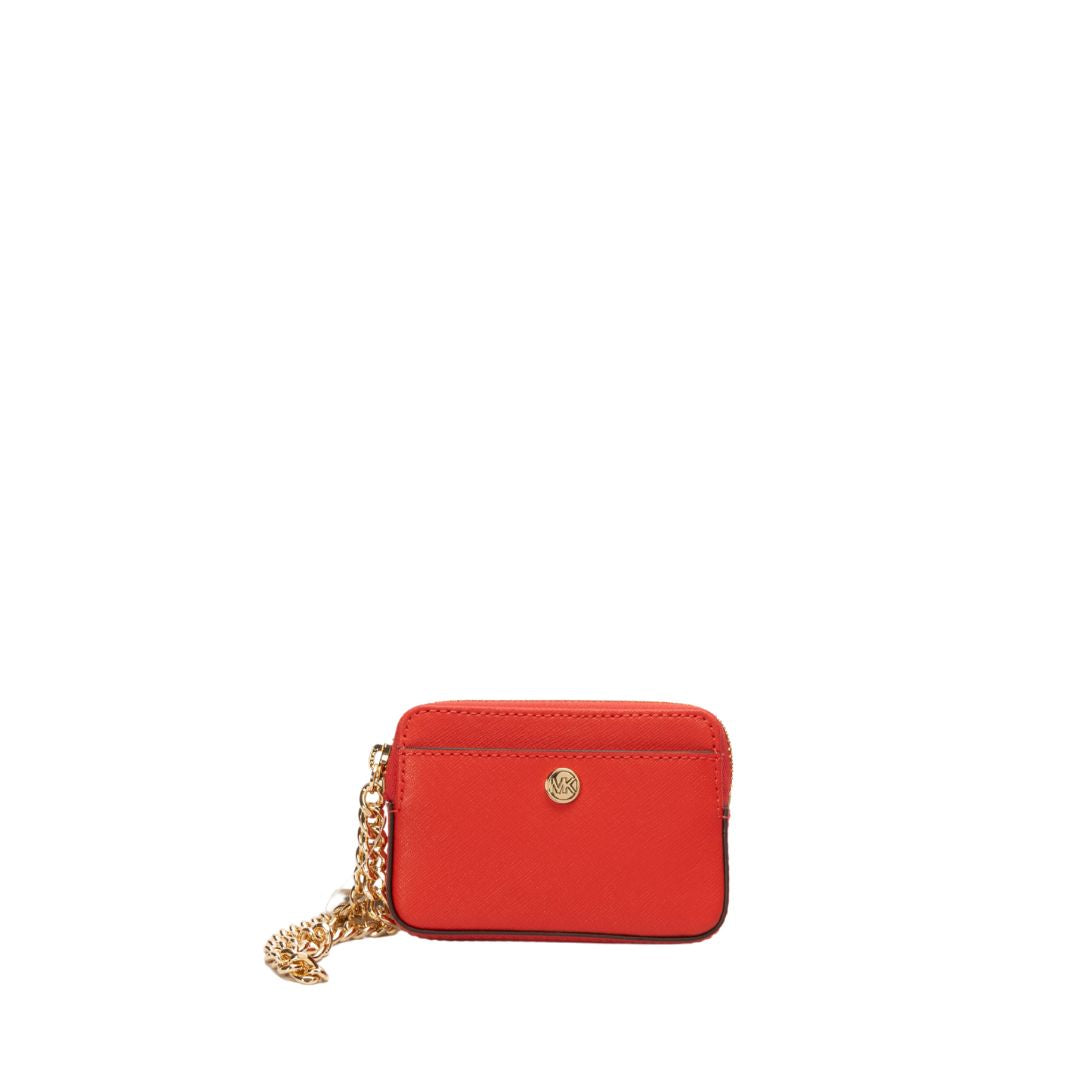 Michael Kors Saffiano Leather Chain Card Case