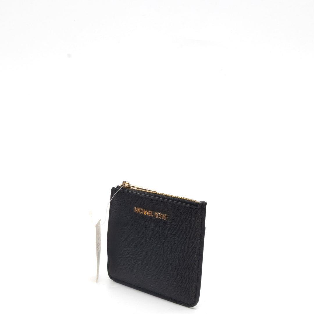 Michael Kors Black Small Jet Set Leather Wallet