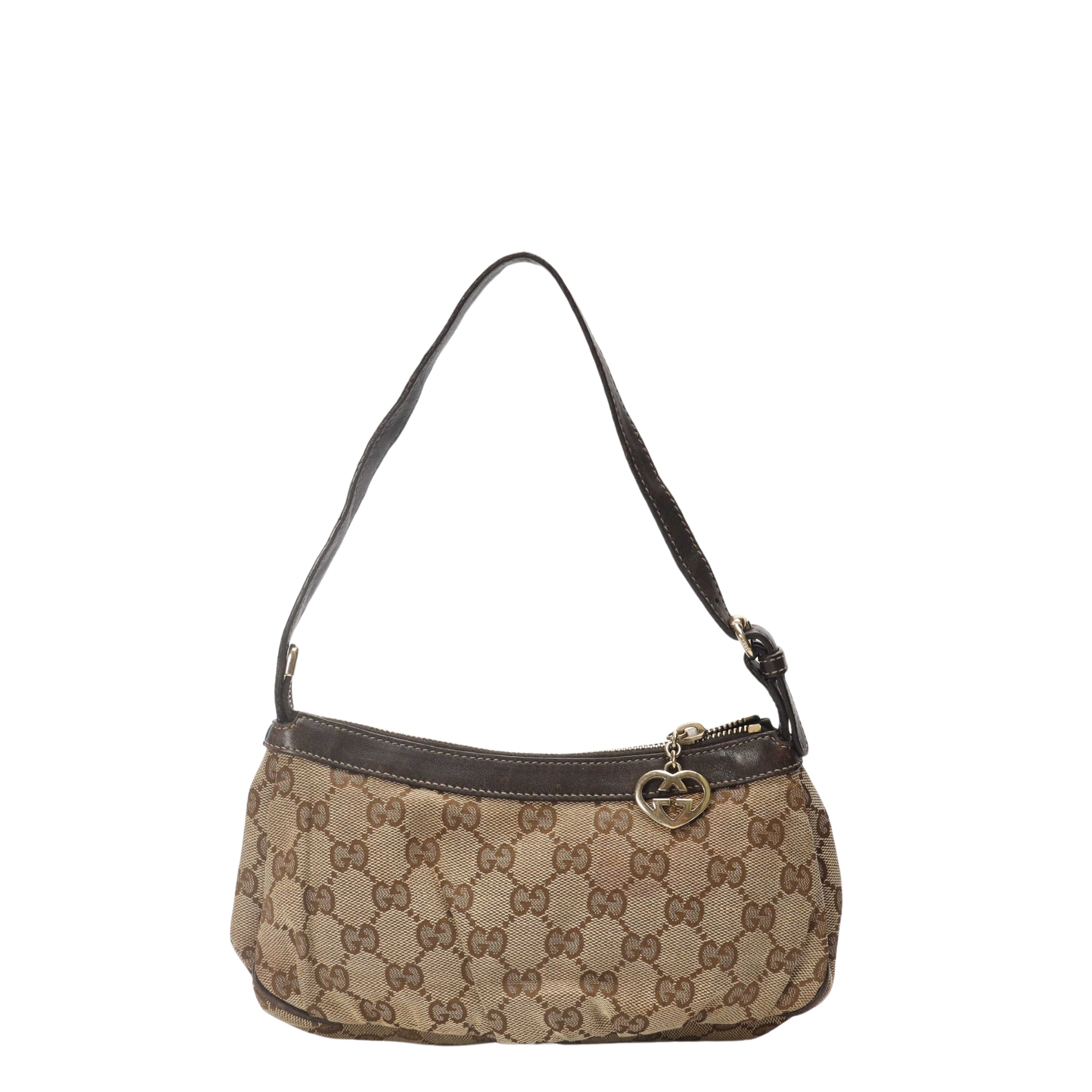 Gucci GG Canvas Lovely Heart Pochette