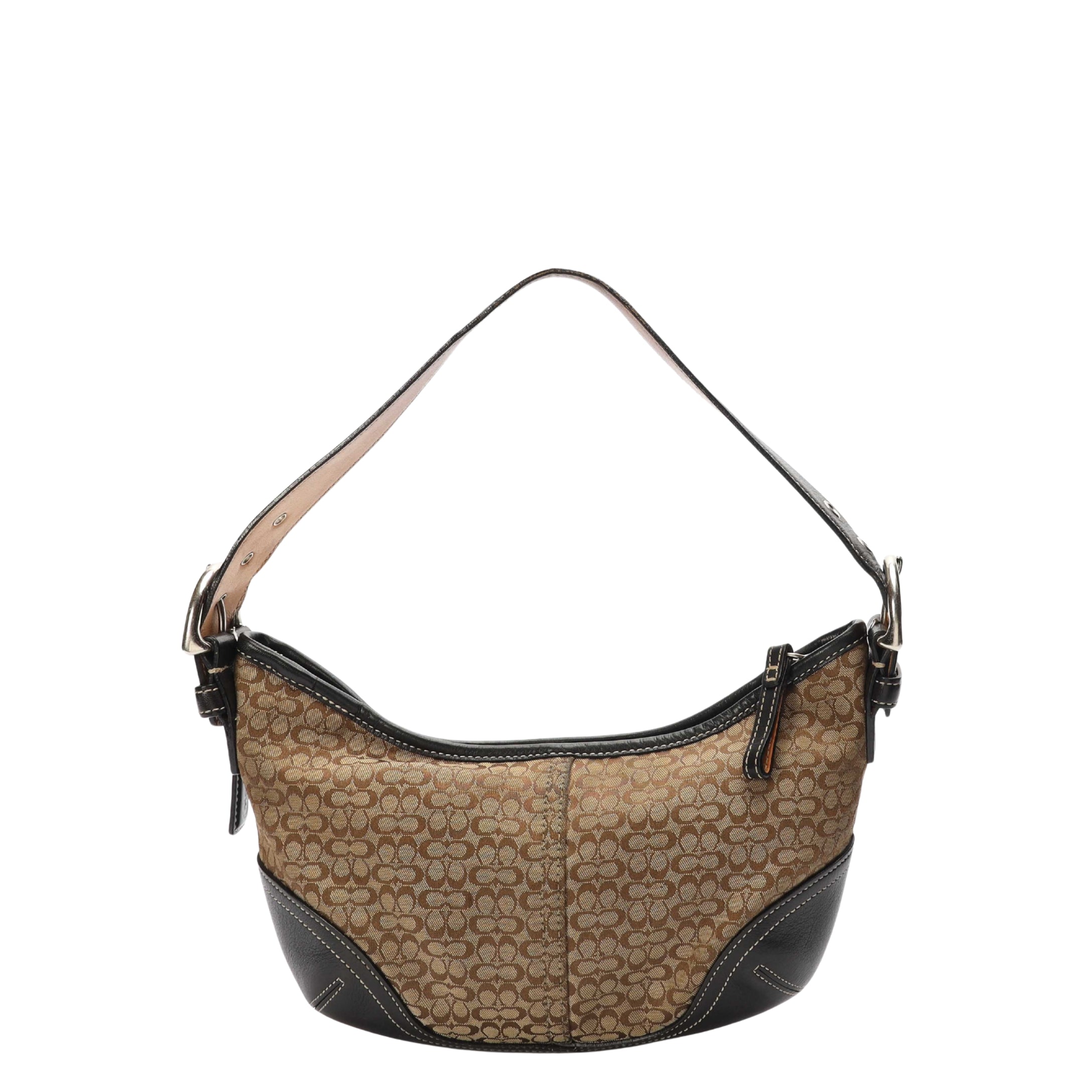 Coach Signature Suede Hobo