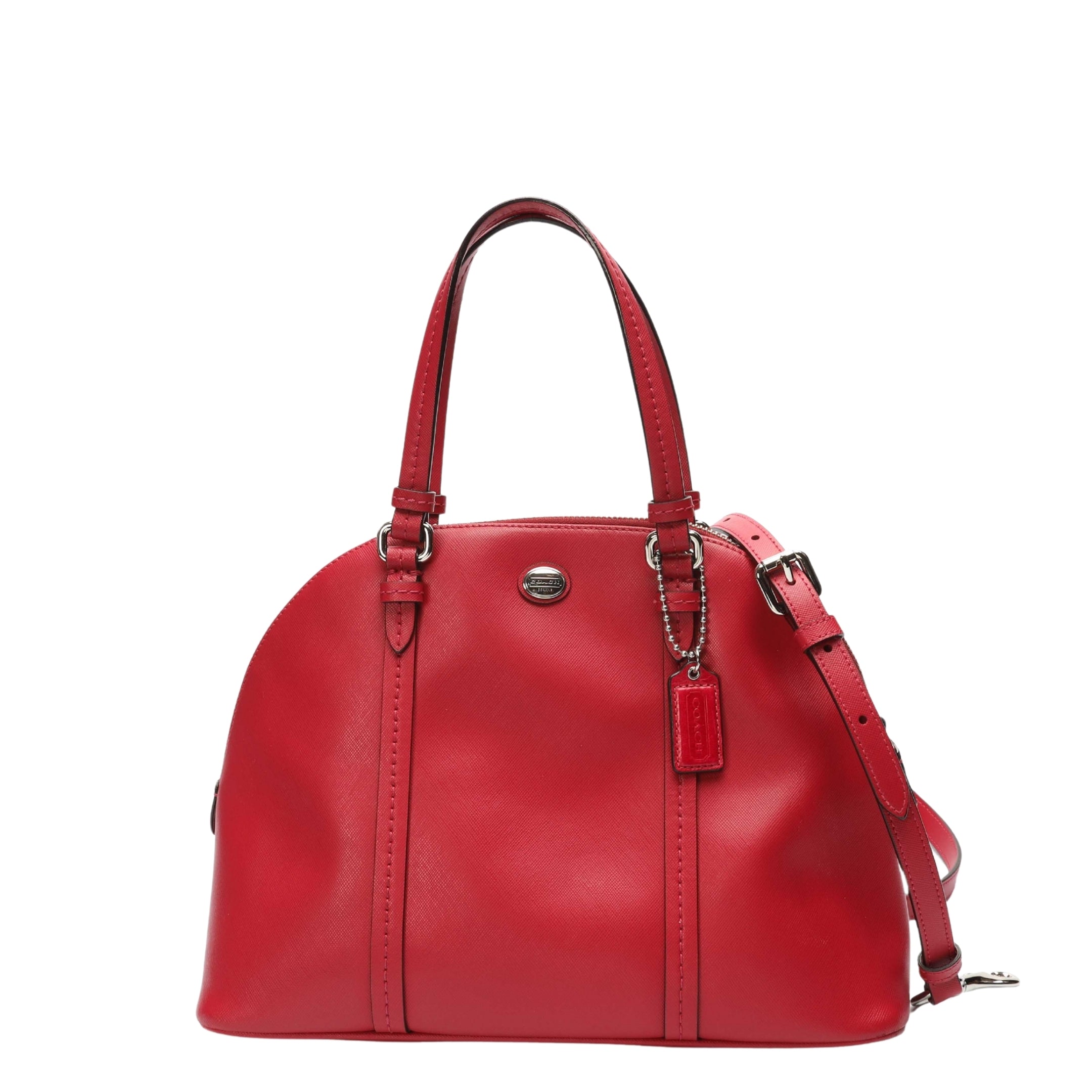 Coach Peyton Cora Dome Pink Satchel