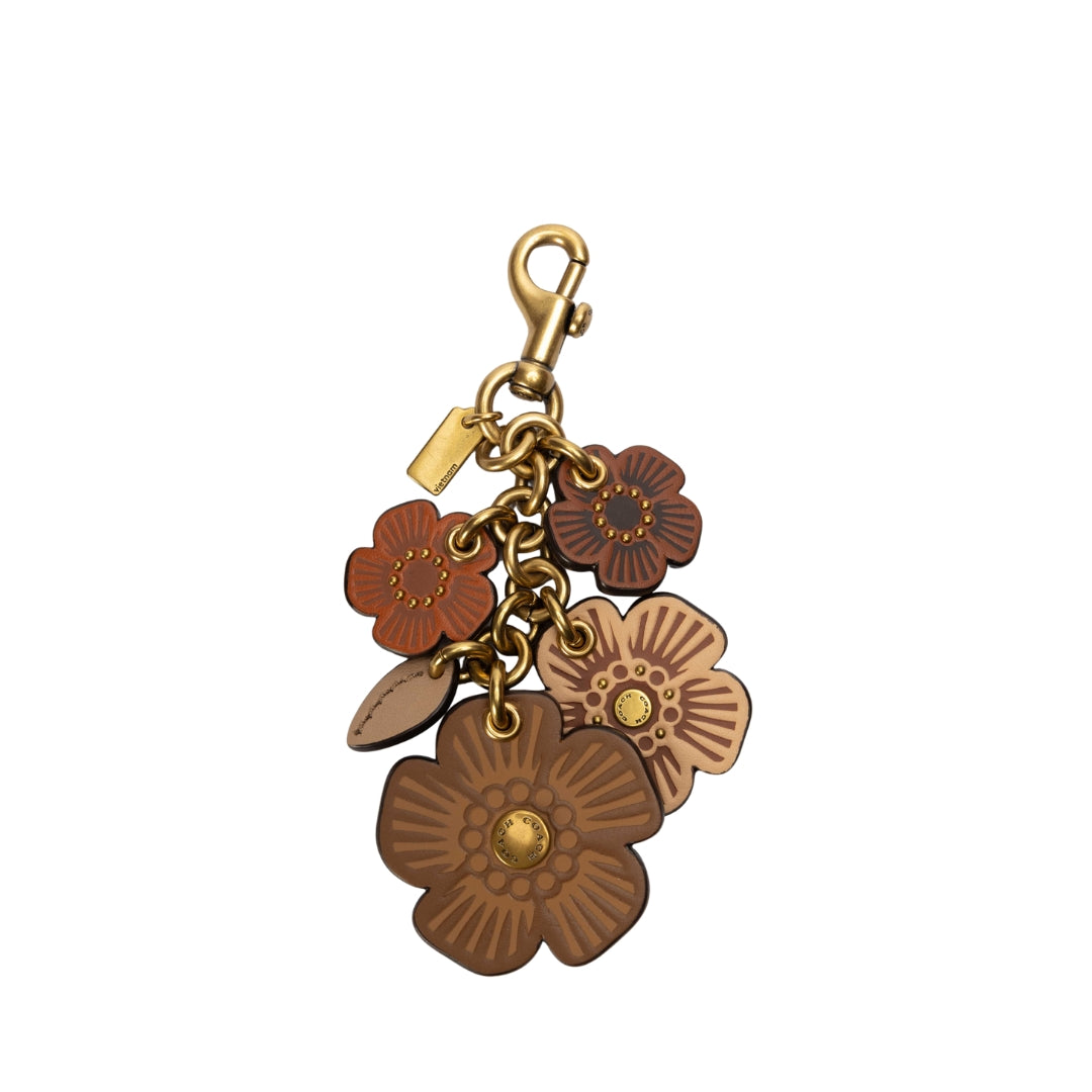 Coach Willow Floral Mix Bag Charm Keychain