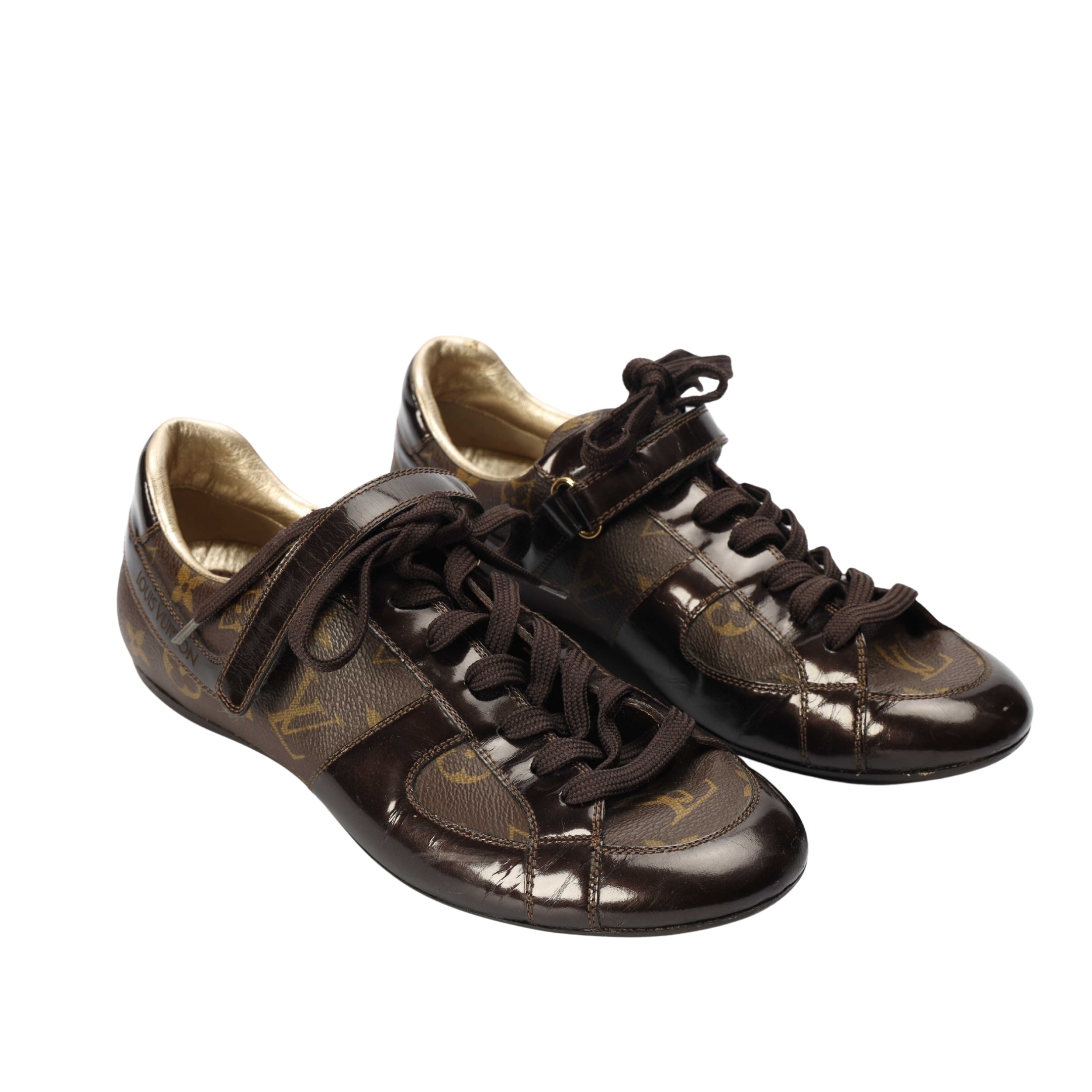 Louis Vuitton Brown Monogram Low Top Sneakers