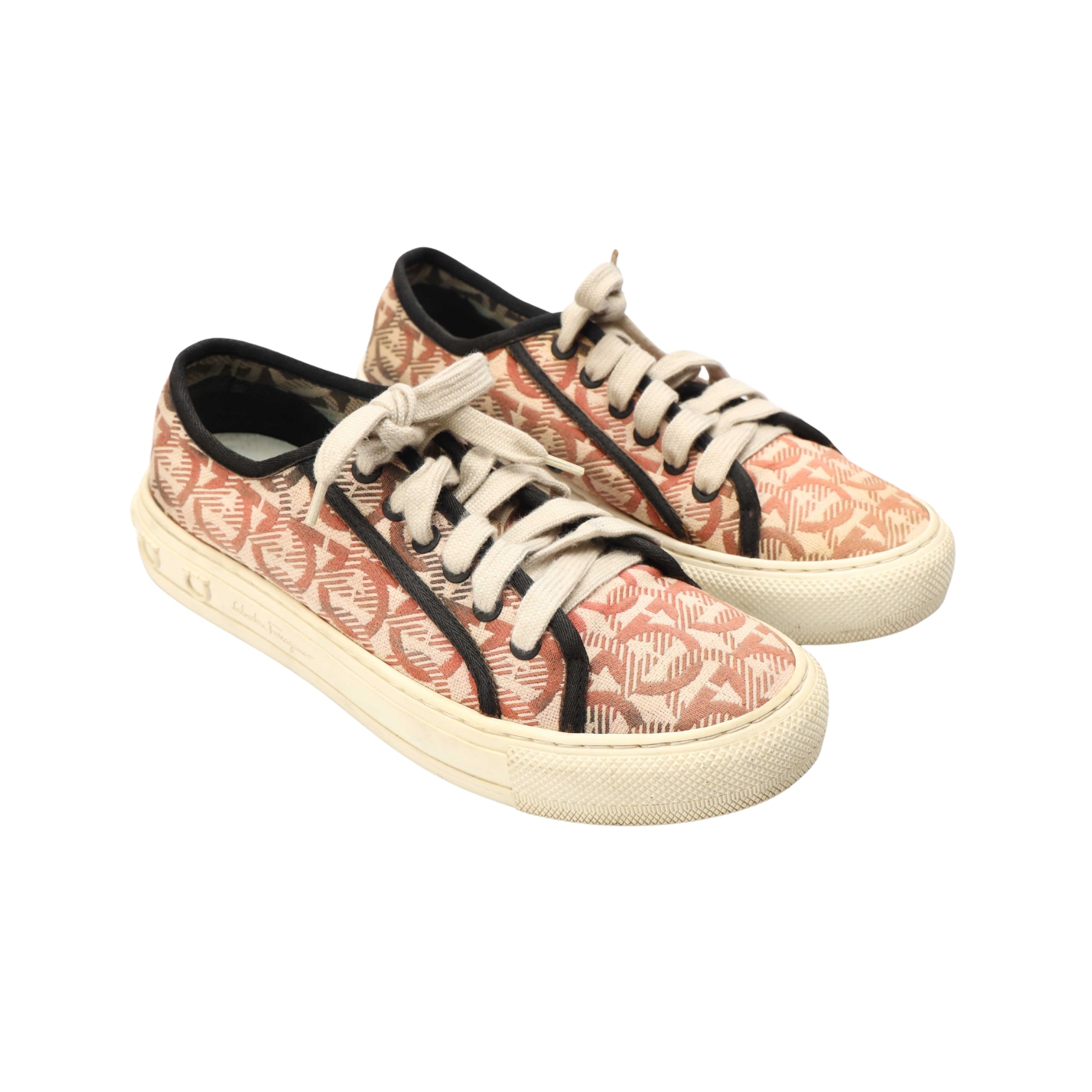 Salvatore Ferragamo  Gancini Logo Sneakers