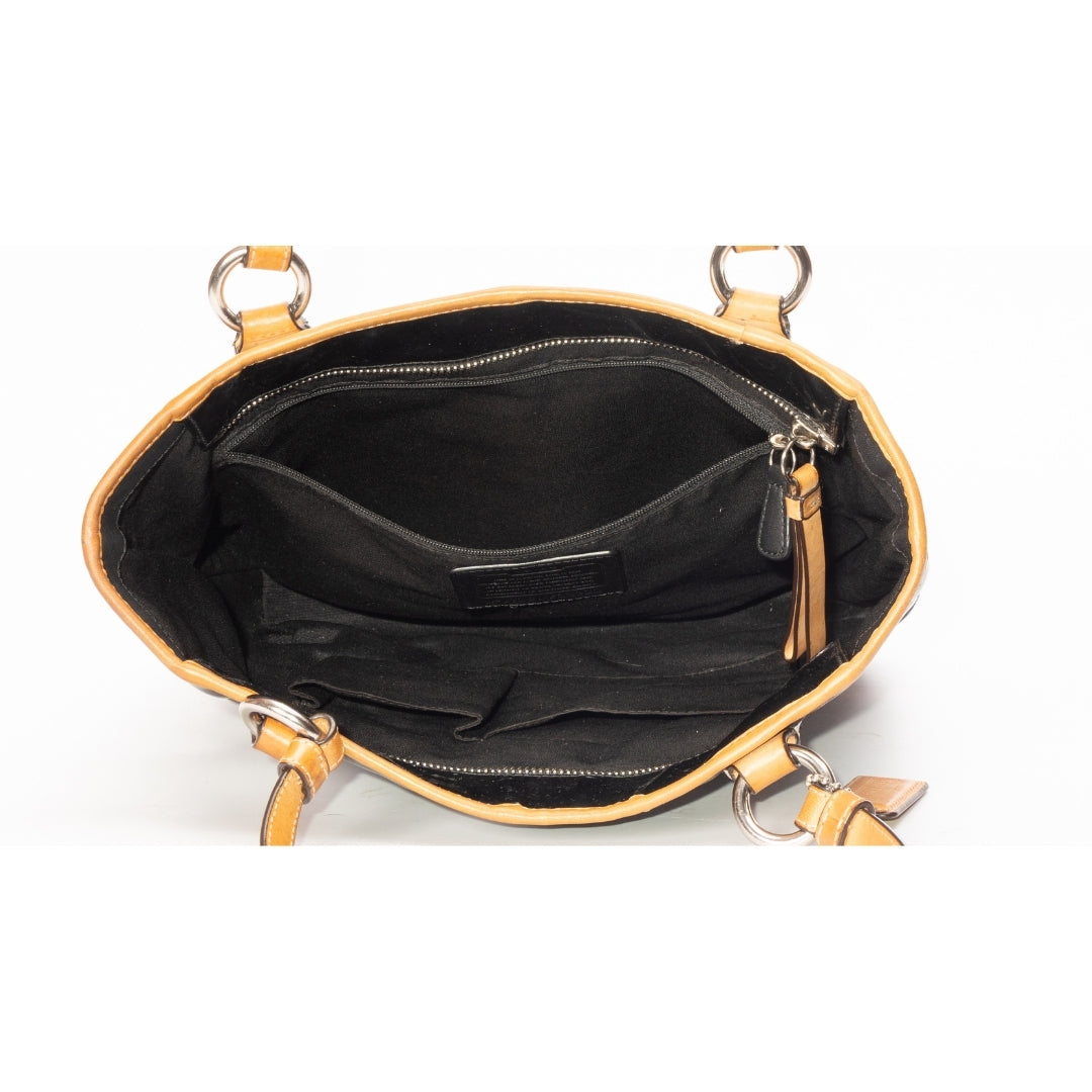 Coach Black Patent Leather Peyton Tote