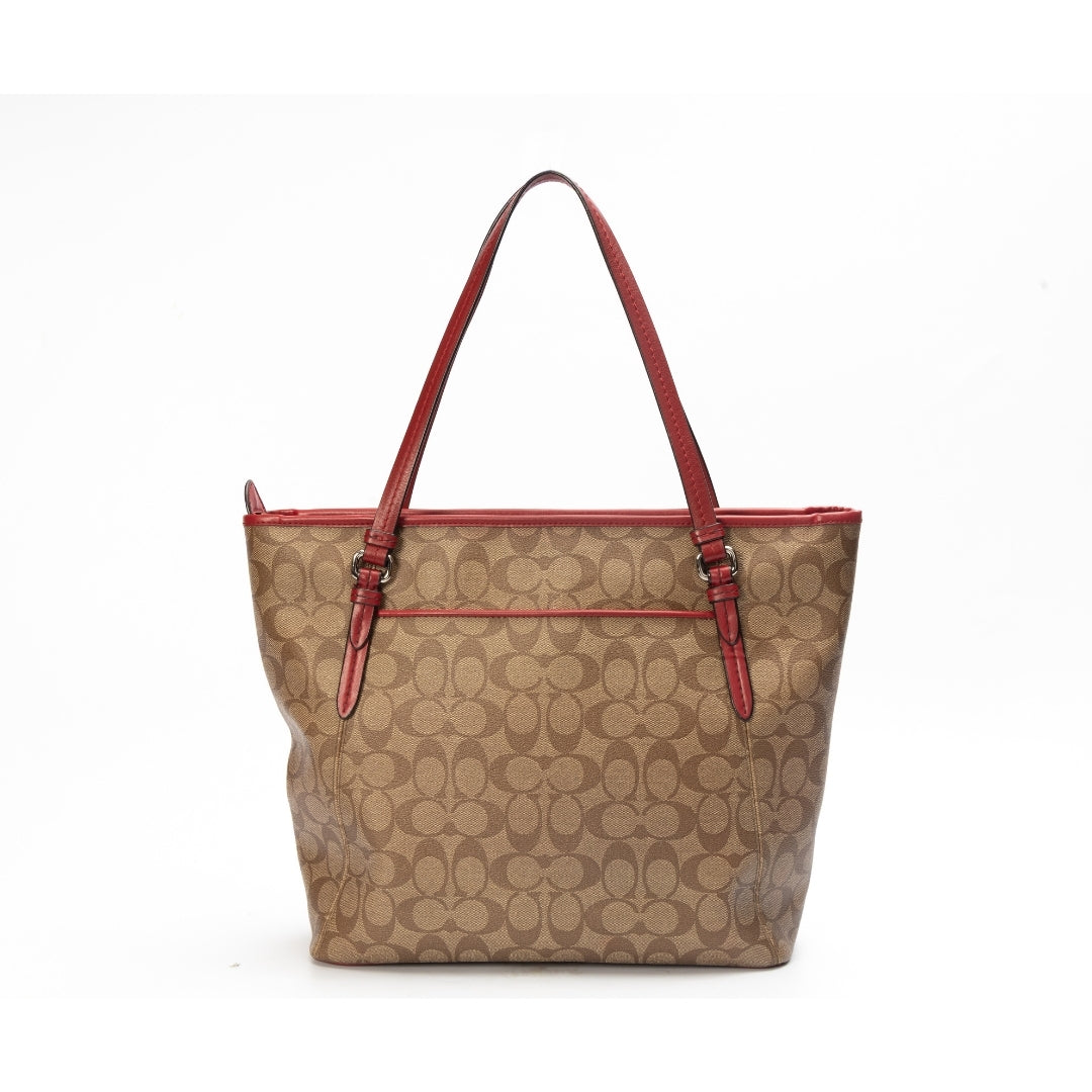 Coach Taylor Medium Signature Canvas Tote Bag
