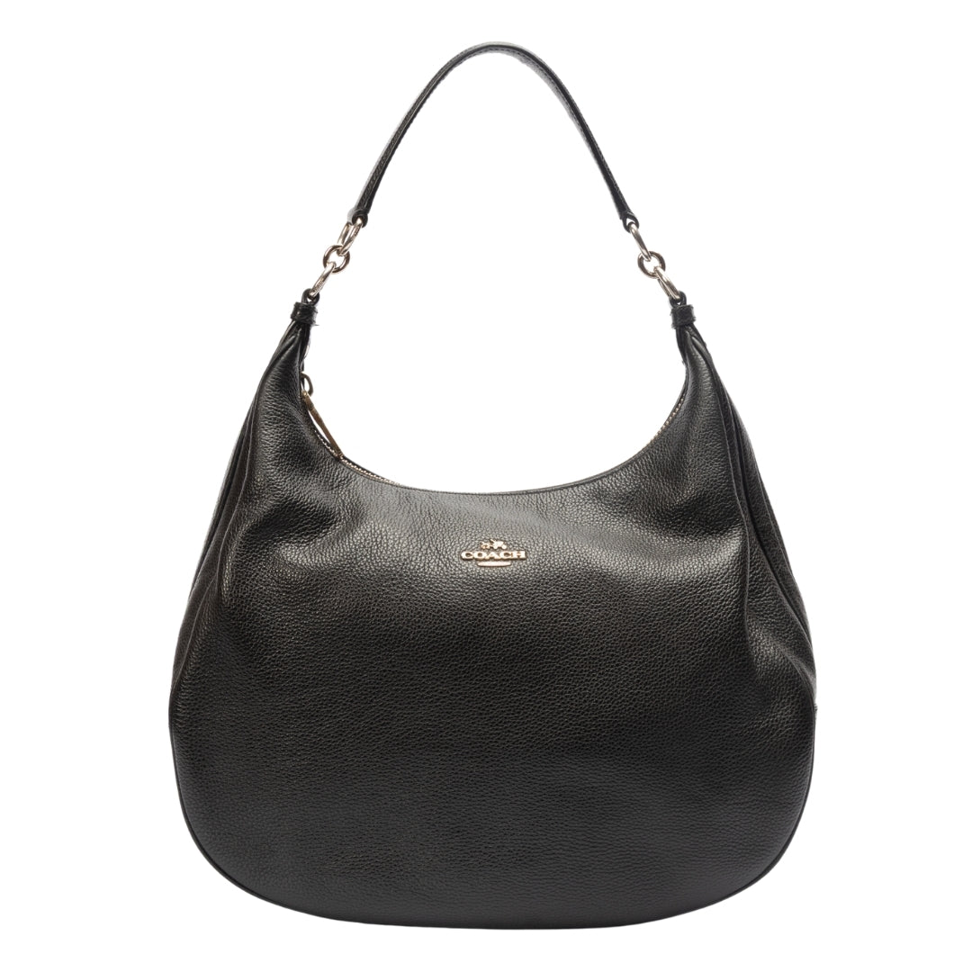 Coach Black Leather Hobo Bag
