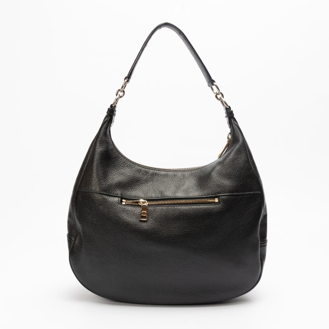 Coach Black Leather Hobo Bag