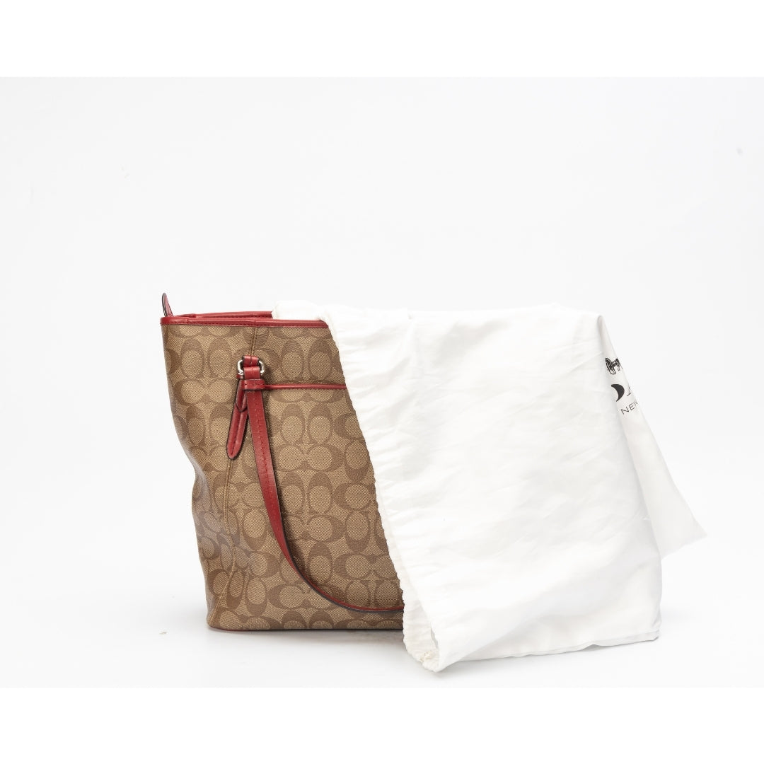 Coach Taylor Medium Signature Canvas Tote Bag
