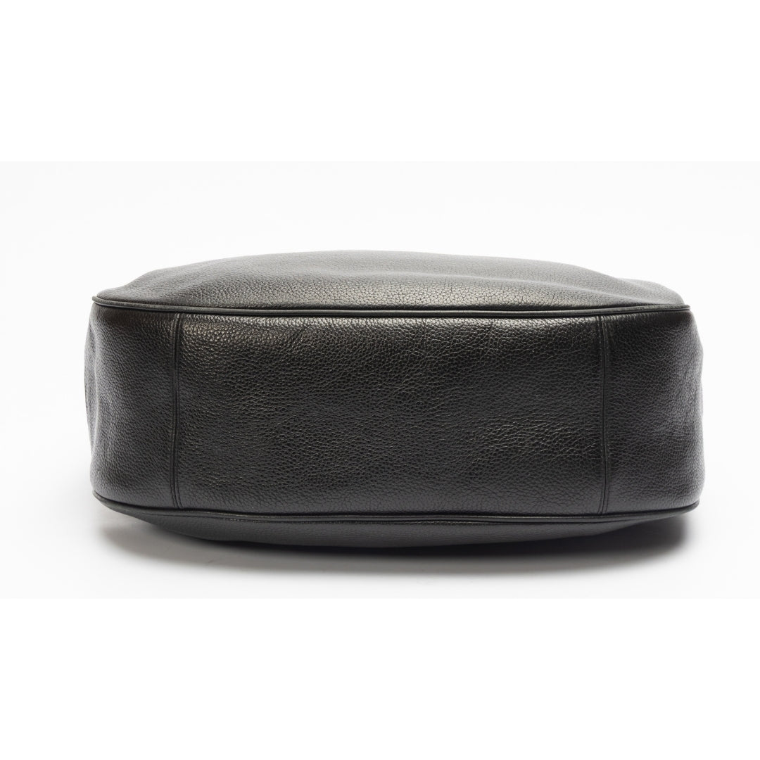 Coach Black Leather Hobo Bag