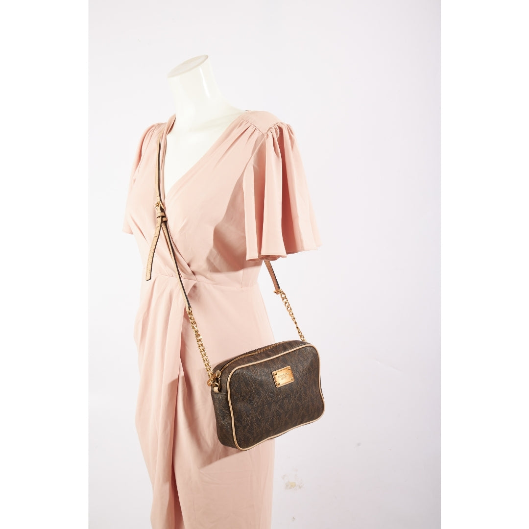 Michael Kors Jet Set Medium Logo Crossbody Bag