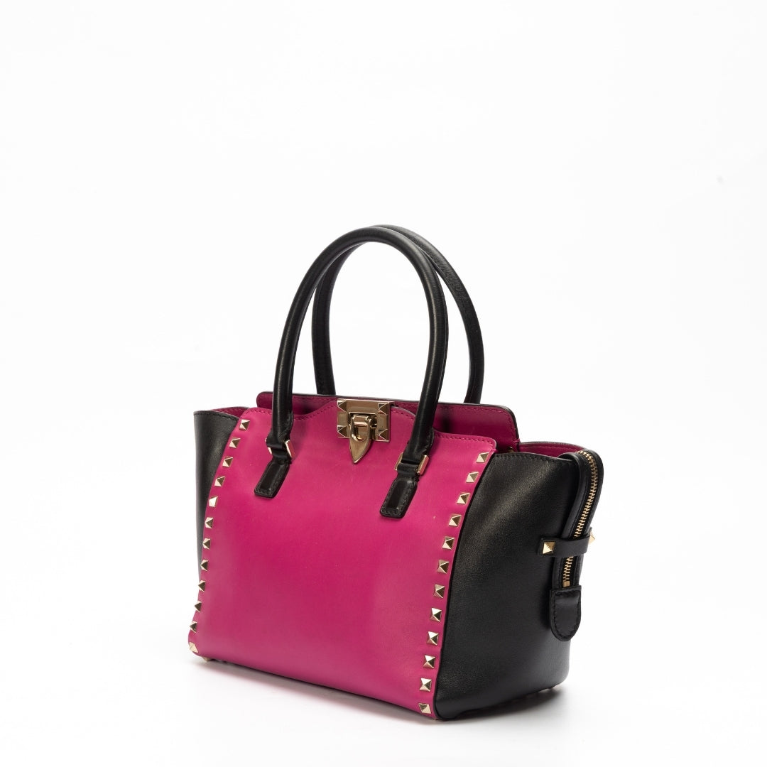 Valentino Rockstud Top Handle Bag