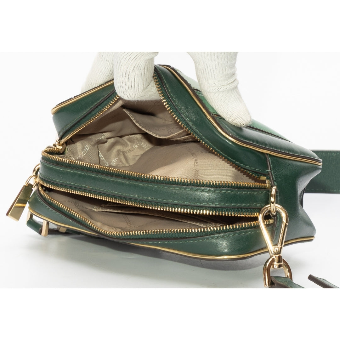 Michael Kors Racing Green Multi Small Cross Body Bag