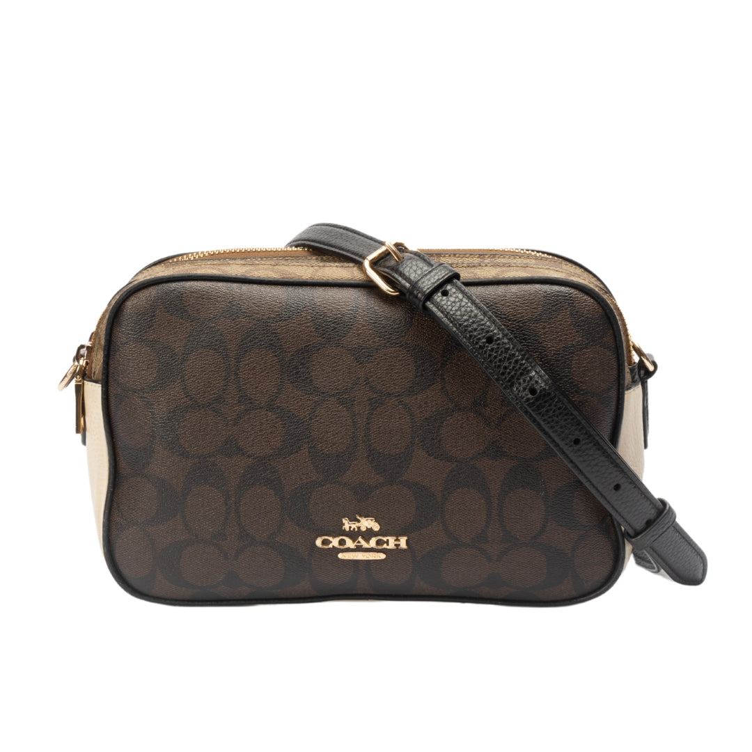 Coach Signature Canvas Jes Crossbody Bag