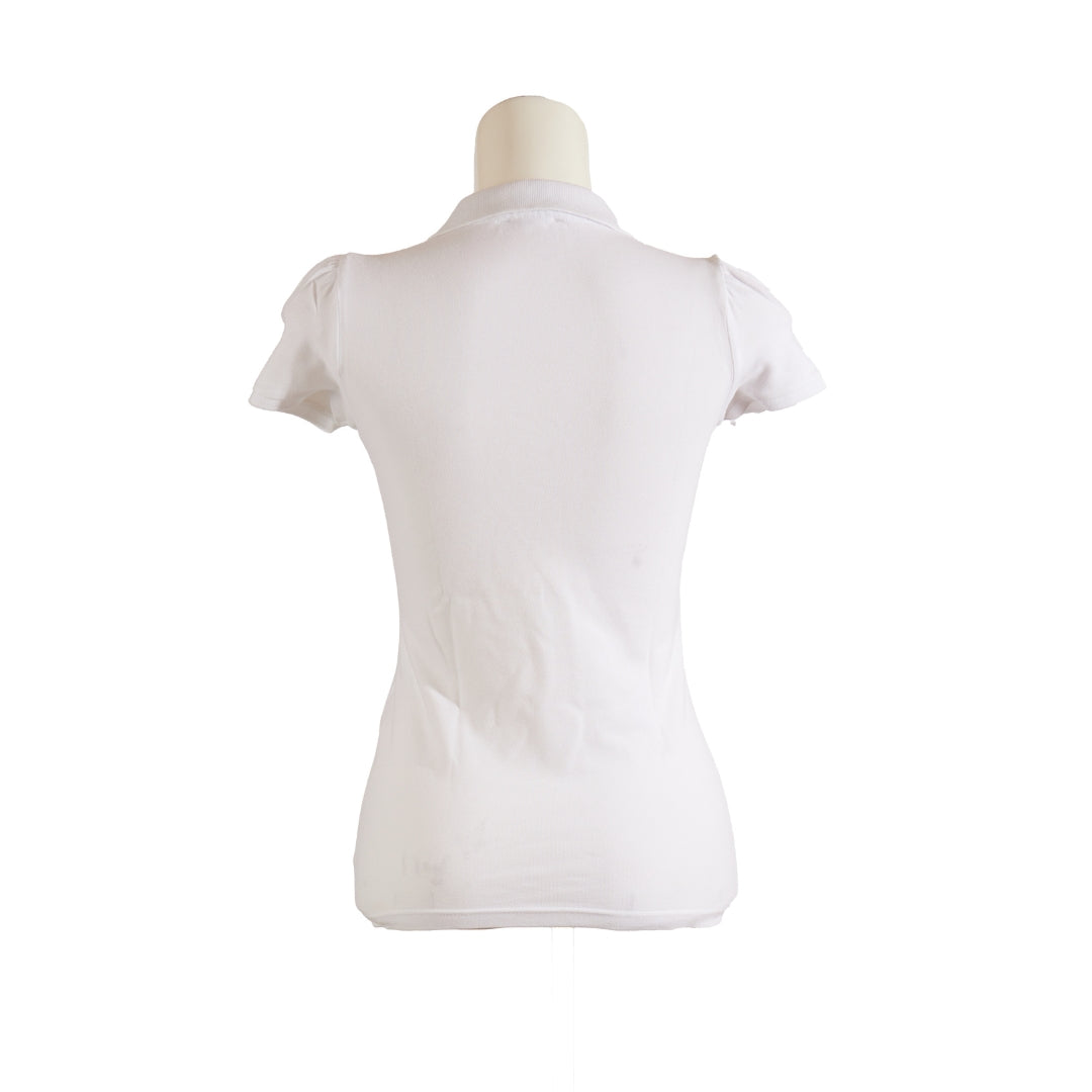 Burberry White Polo T Shirt