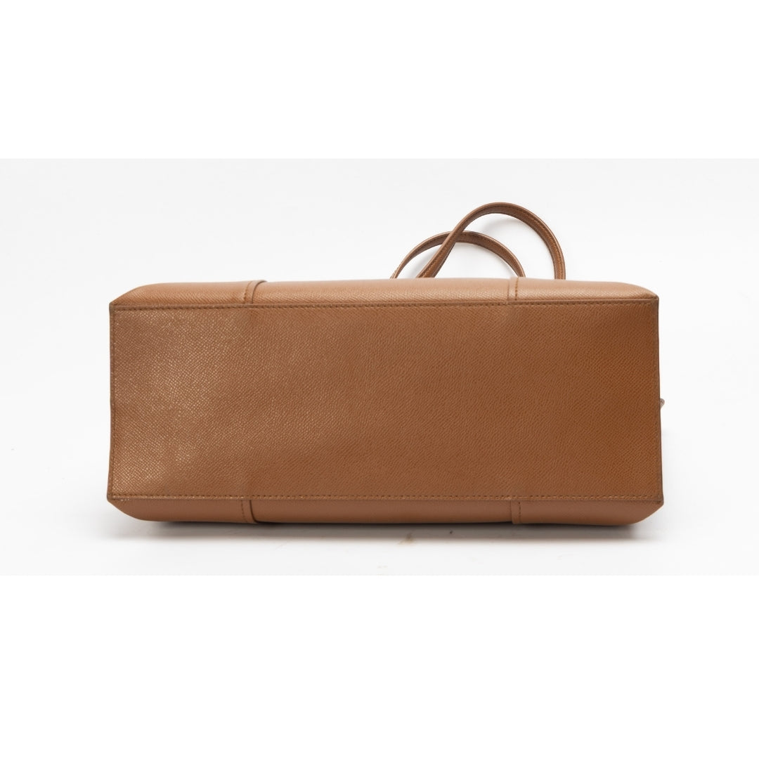 Furla Cognac Vittoria Medium Leather Tote