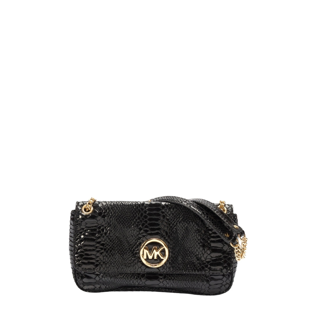 Michael Kors Greenwich Small Crocodile Embossed Leather Crossbody Bag