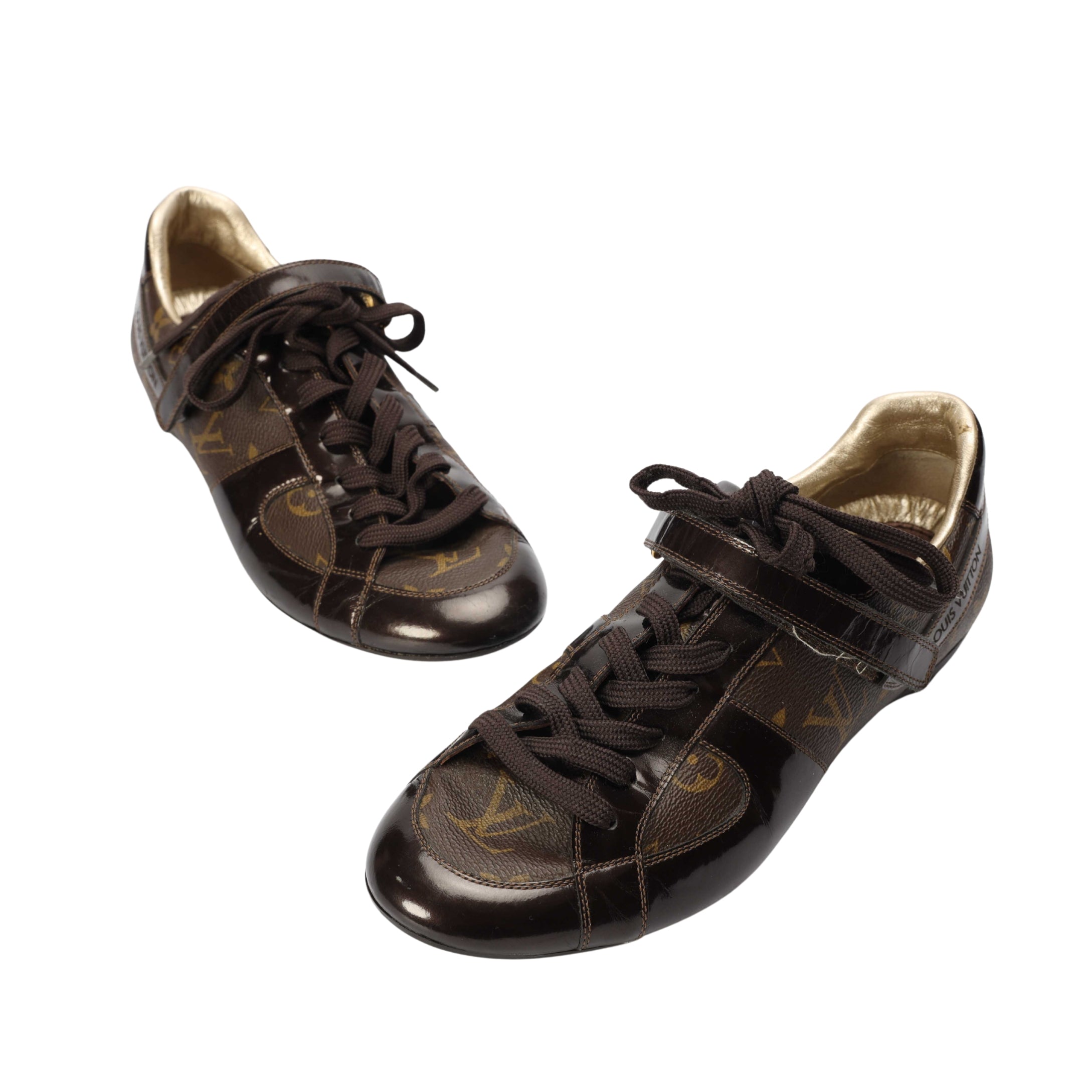 Louis Vuitton Brown Monogram Low Top Sneakers