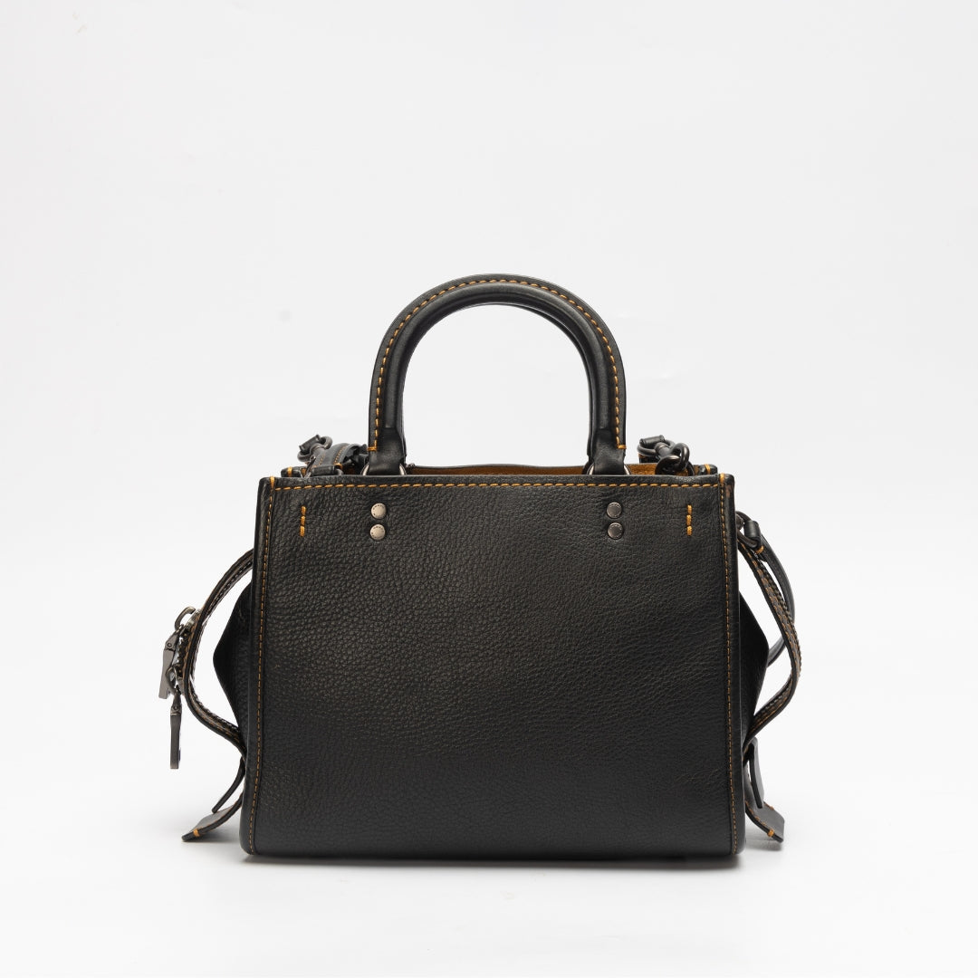 Coach Rogue 25 Pebbled Leather Satchel Bag