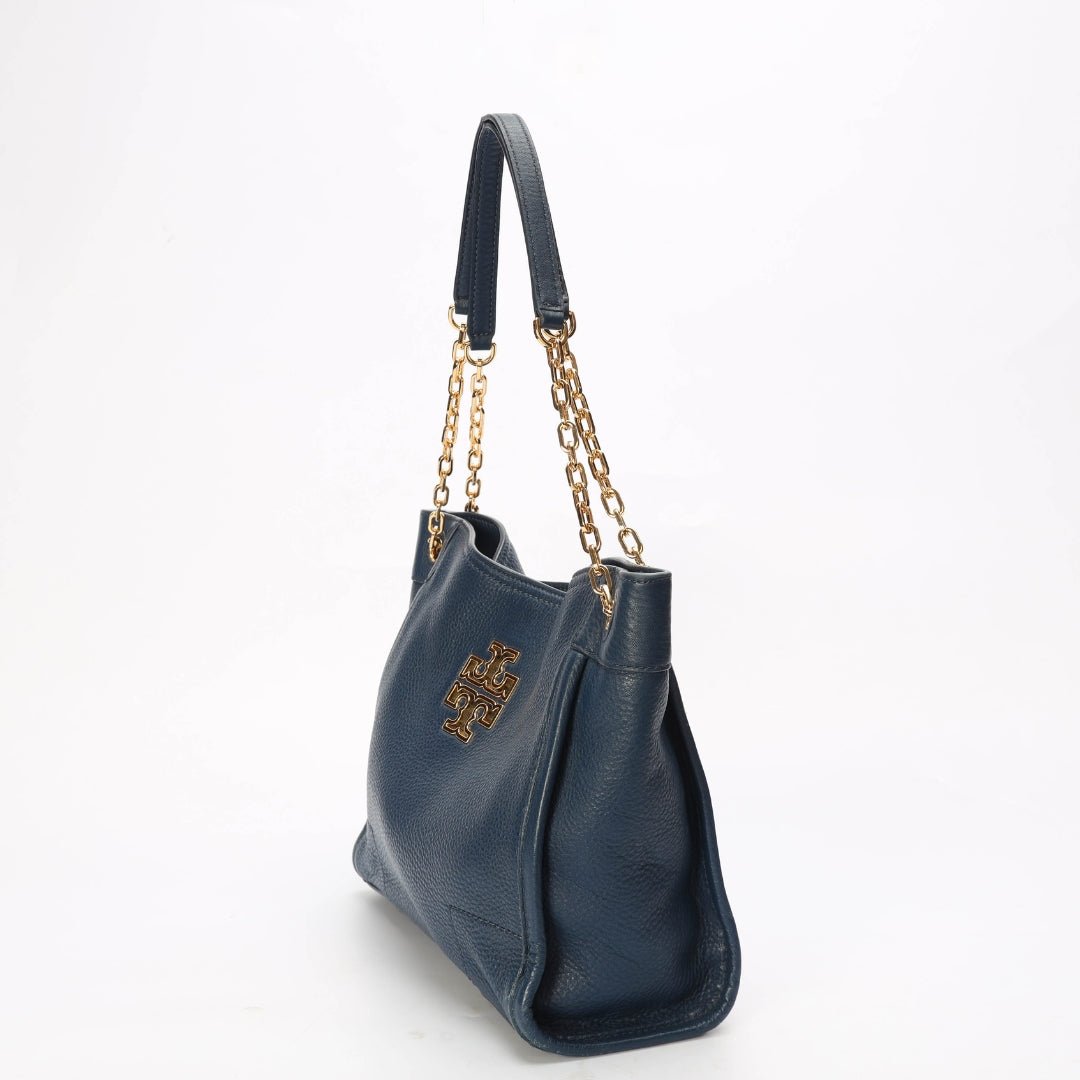Tory Burch Blue McGraw Slouchy Tote