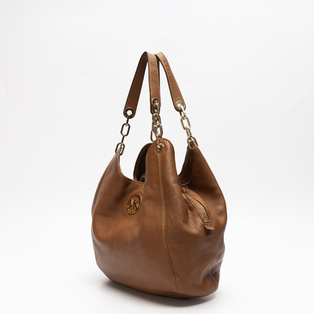 Michael Kors Brown Fulton Hobo Bag