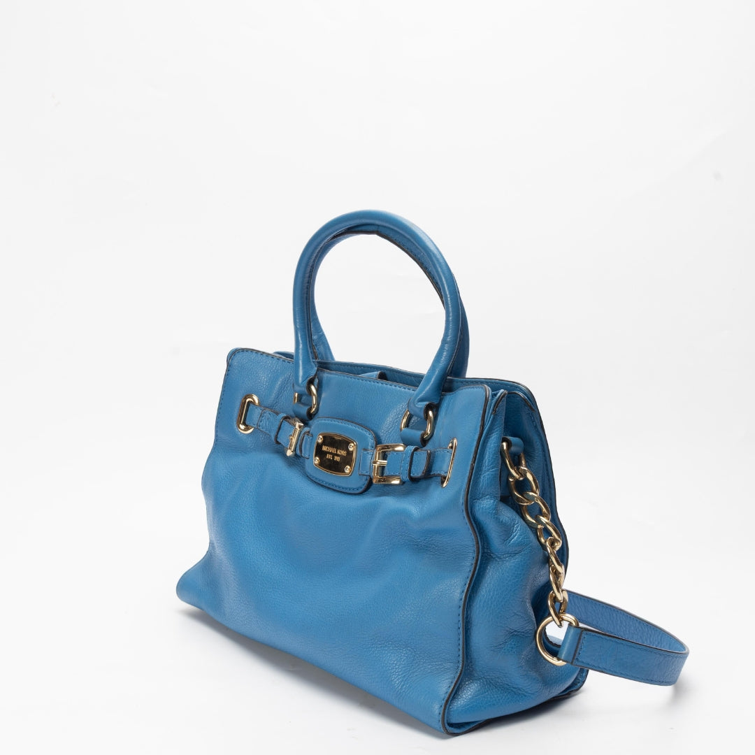 Michael Kors Blue Hamilton Large Convertible Tote