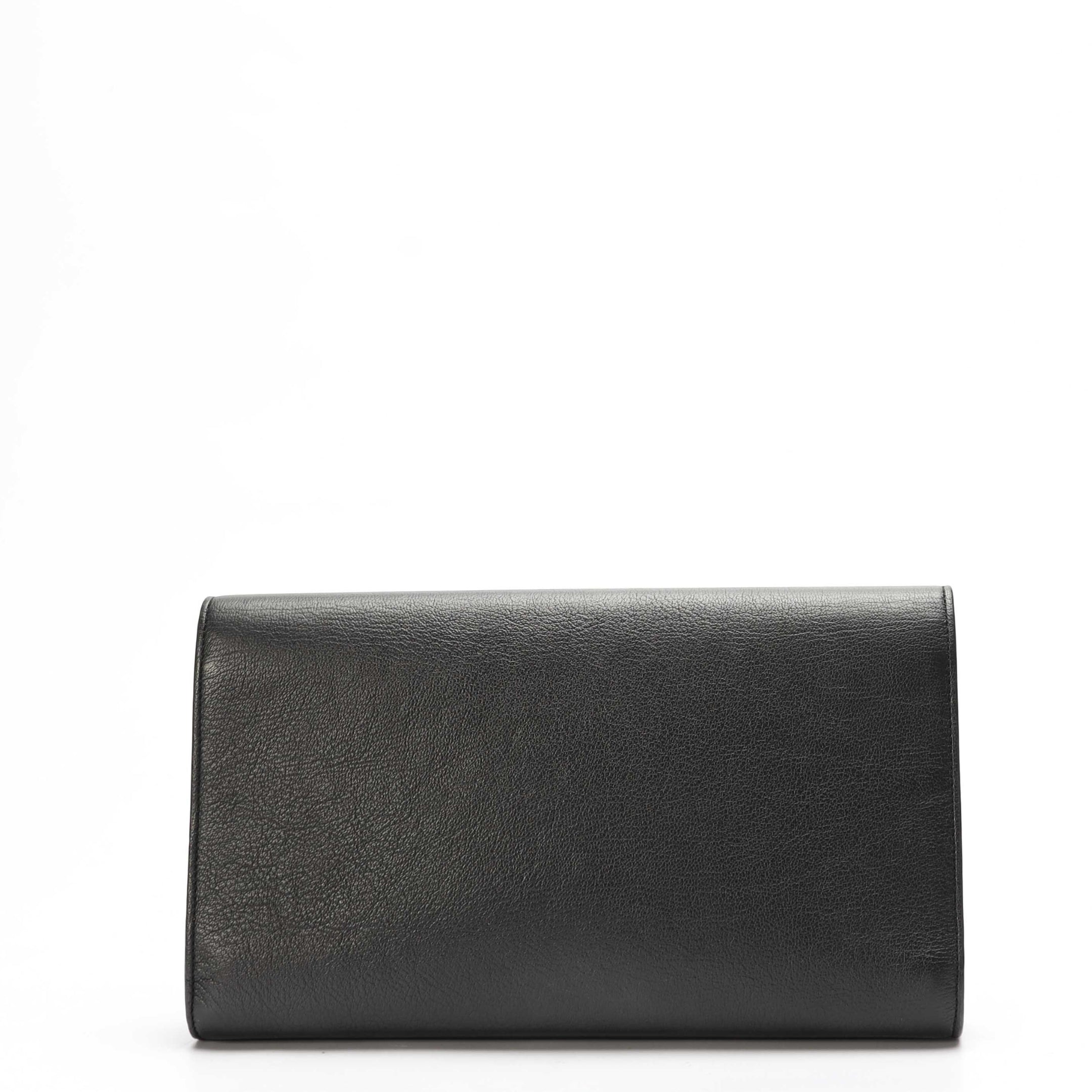 Yves Saint Laurent Black Belle De Jour Flap Clutch