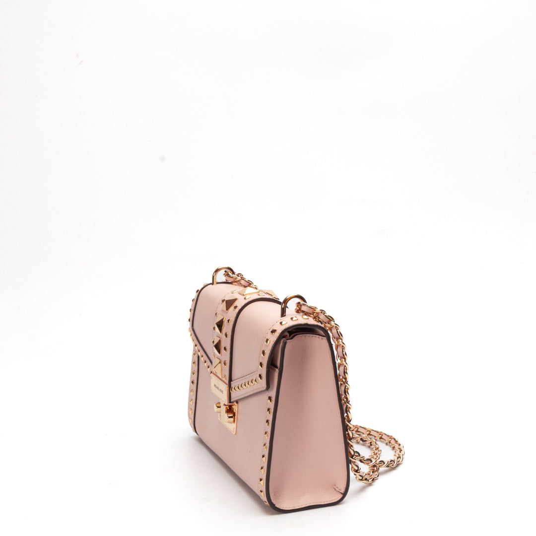 Michael Kors Whitney Studded Pink Shoulder Bag