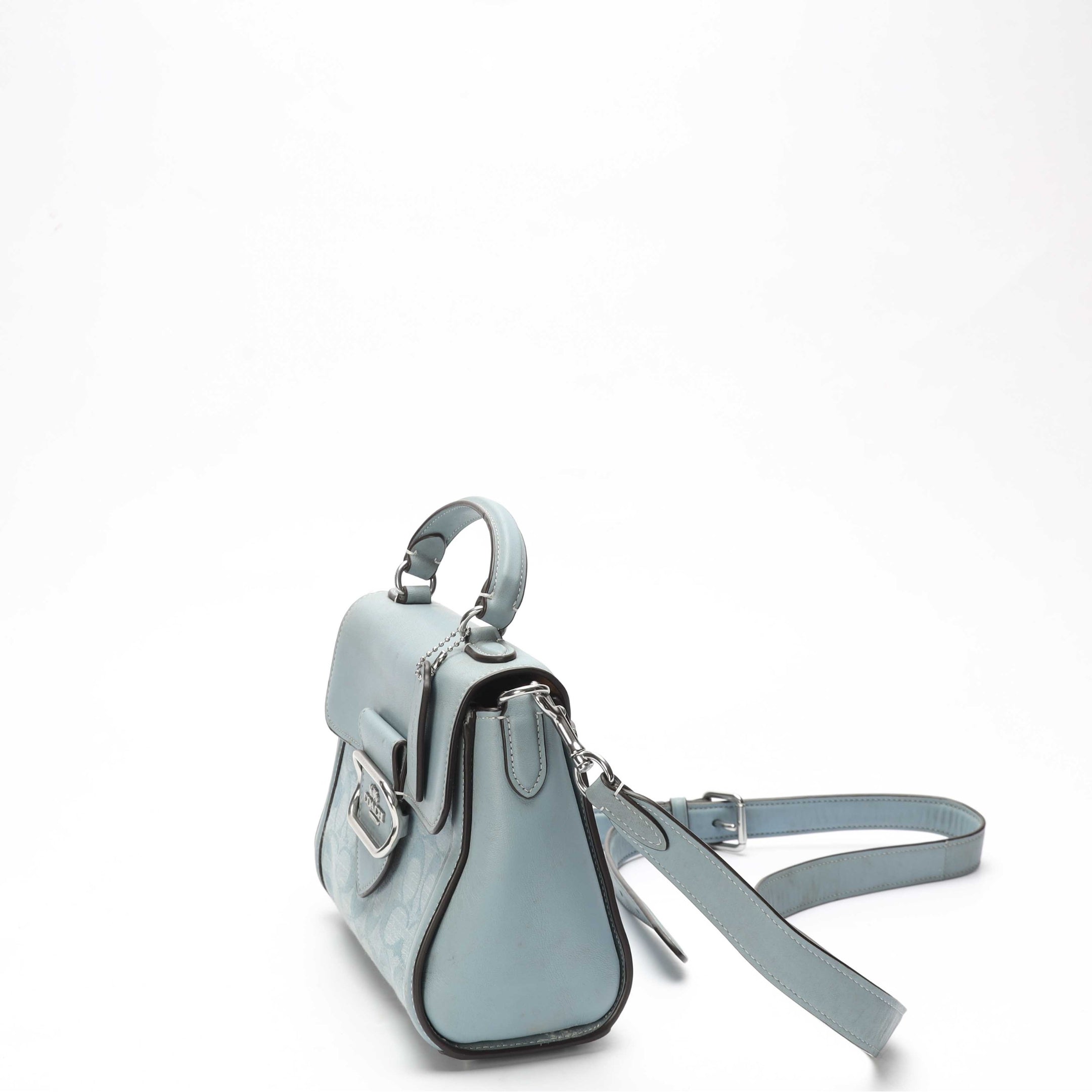 Coach Morgan Sky Blue Satchel Crossbody Bag