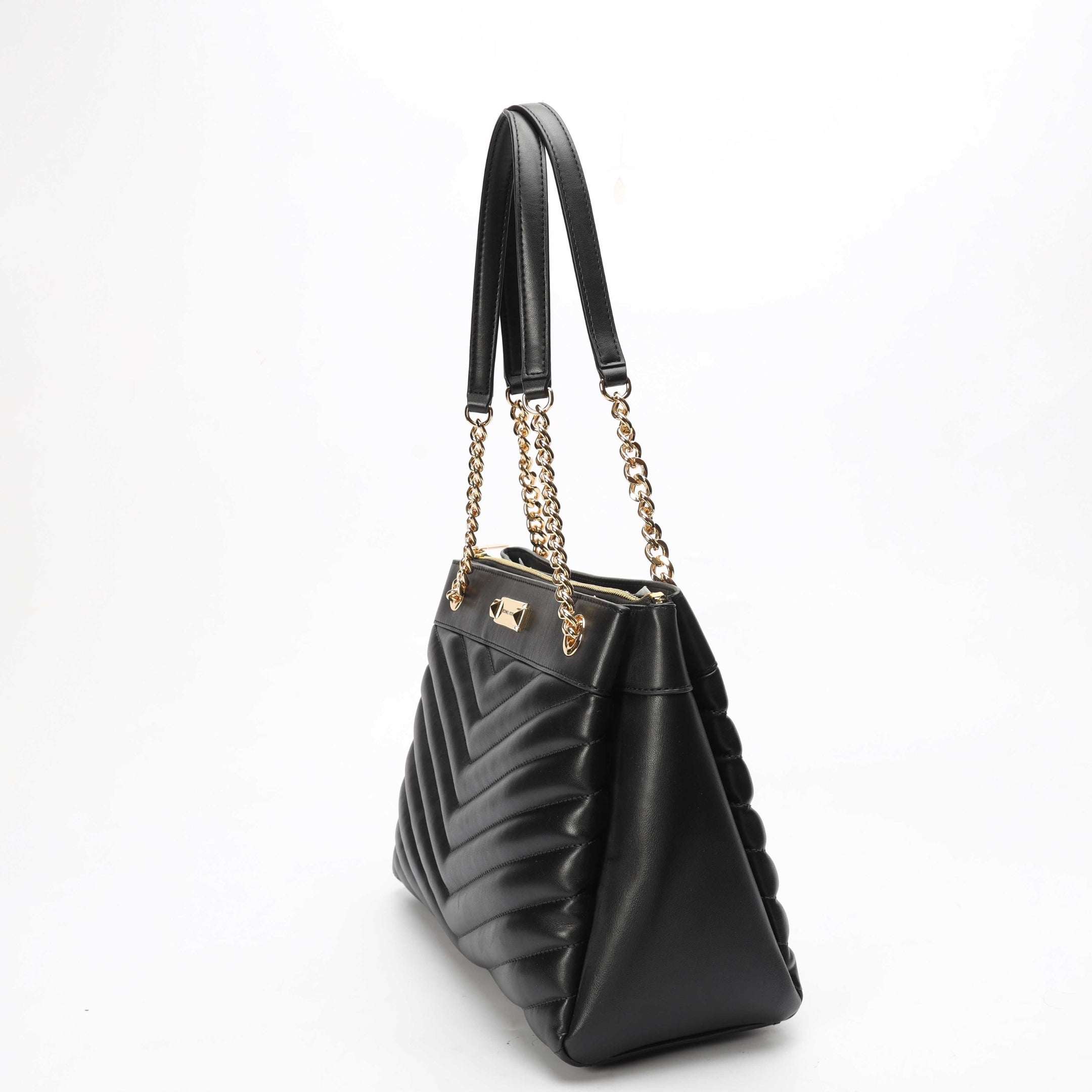 Michael Kors Black Whitney Quilted Medium Tote Bag