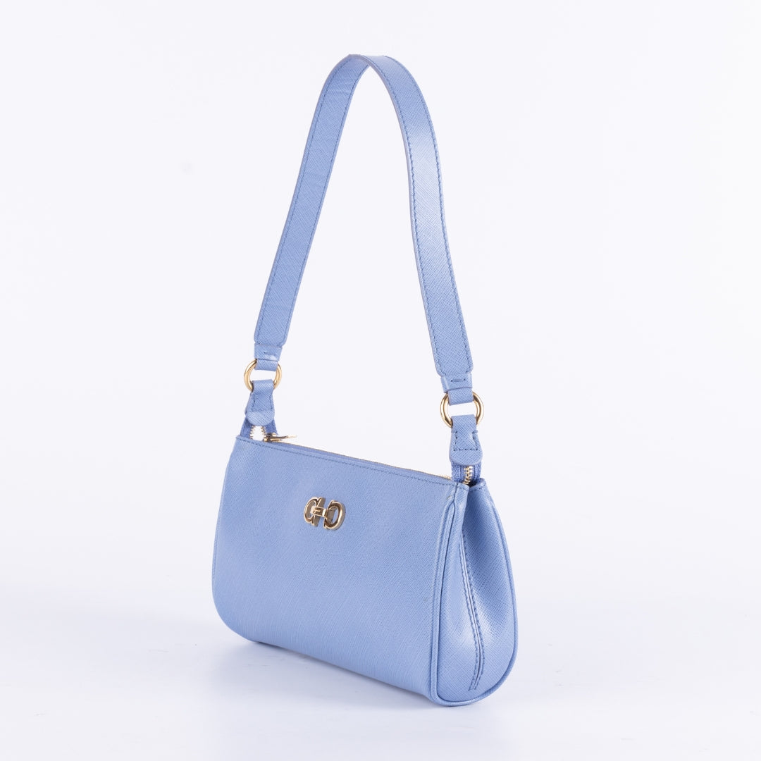 Salvatore ferragamo blue bag on sale