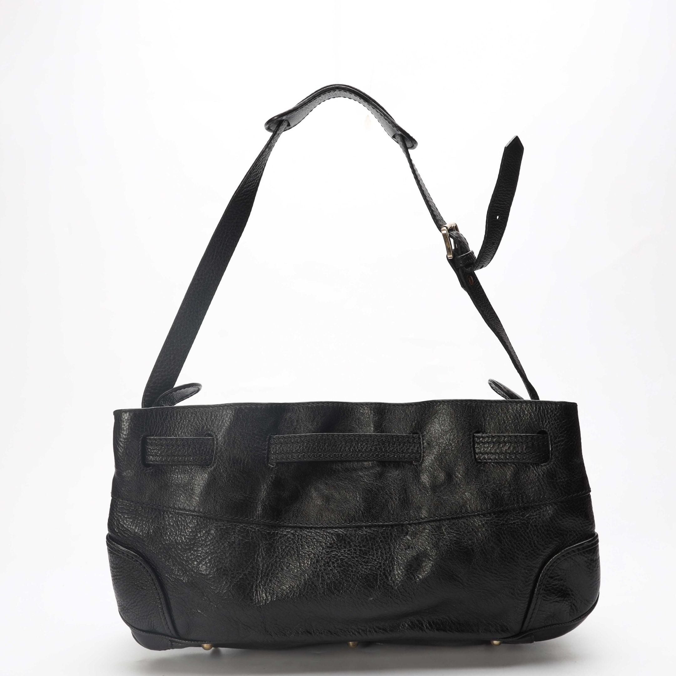 Burberry Black Drawstring Shoulder Bag
