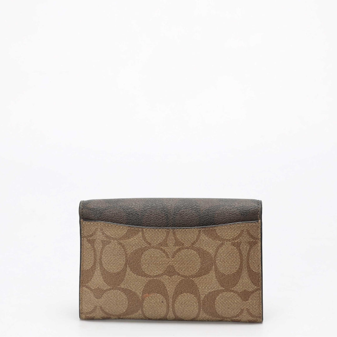Coach Signature Canvas Kleo Wallet